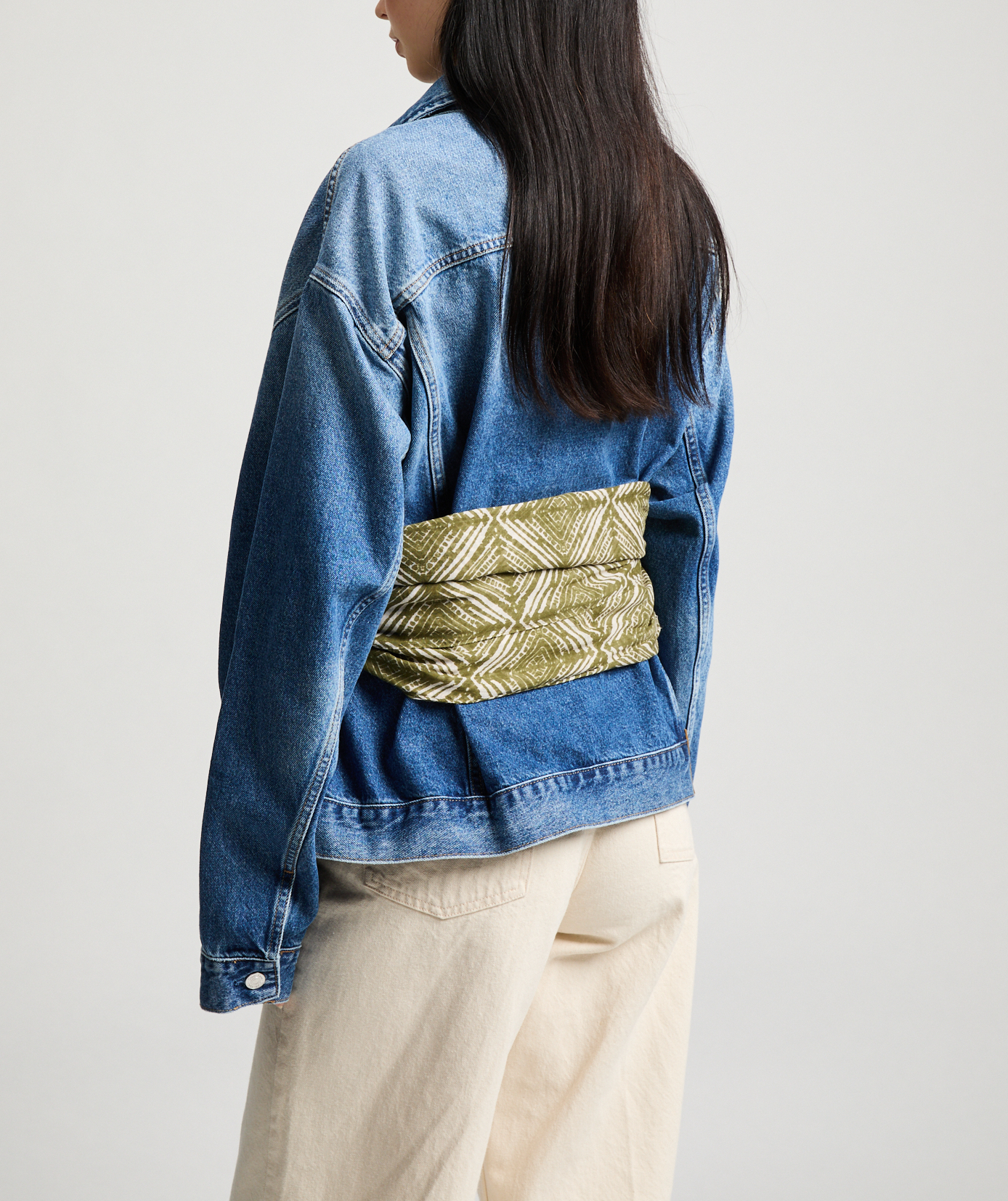 Printed stole AU PRINTEMPS PARIS Green