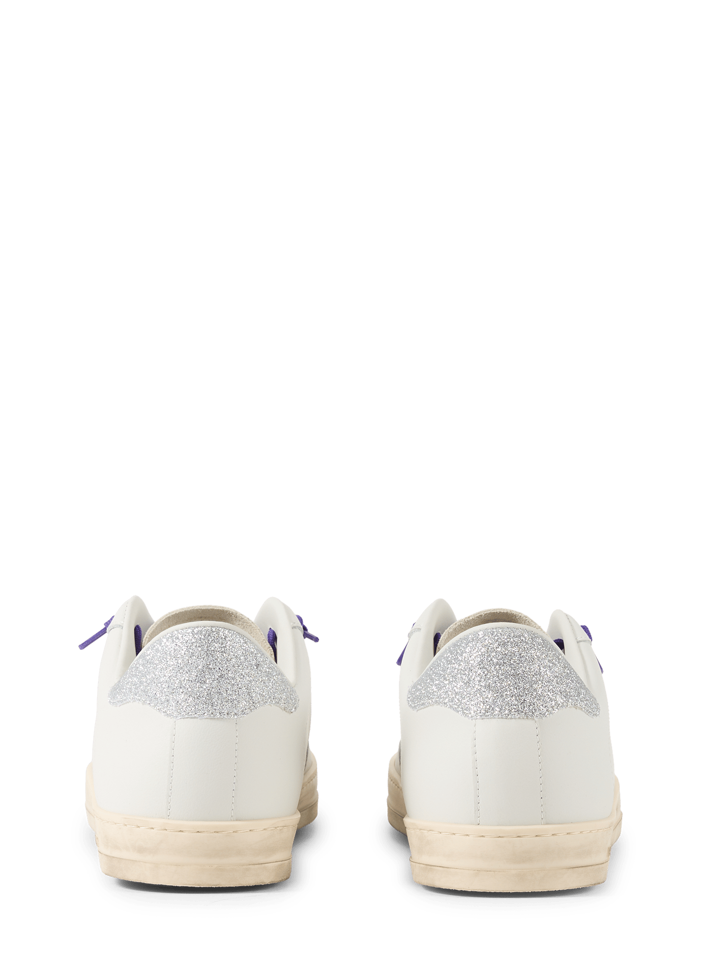 Sneakers John in pelle P448 Bianco