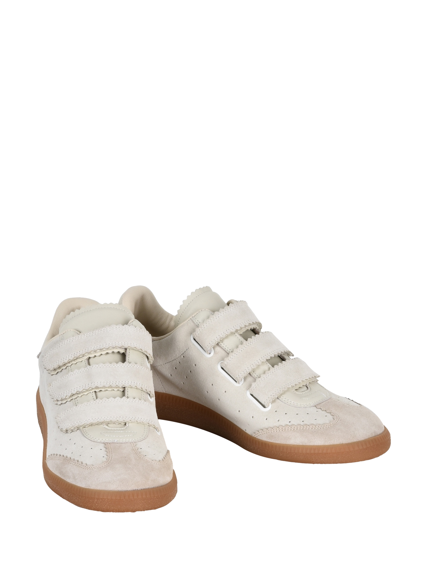 Baskets basses Beth en cuir velours ISABEL MARANT Blanc