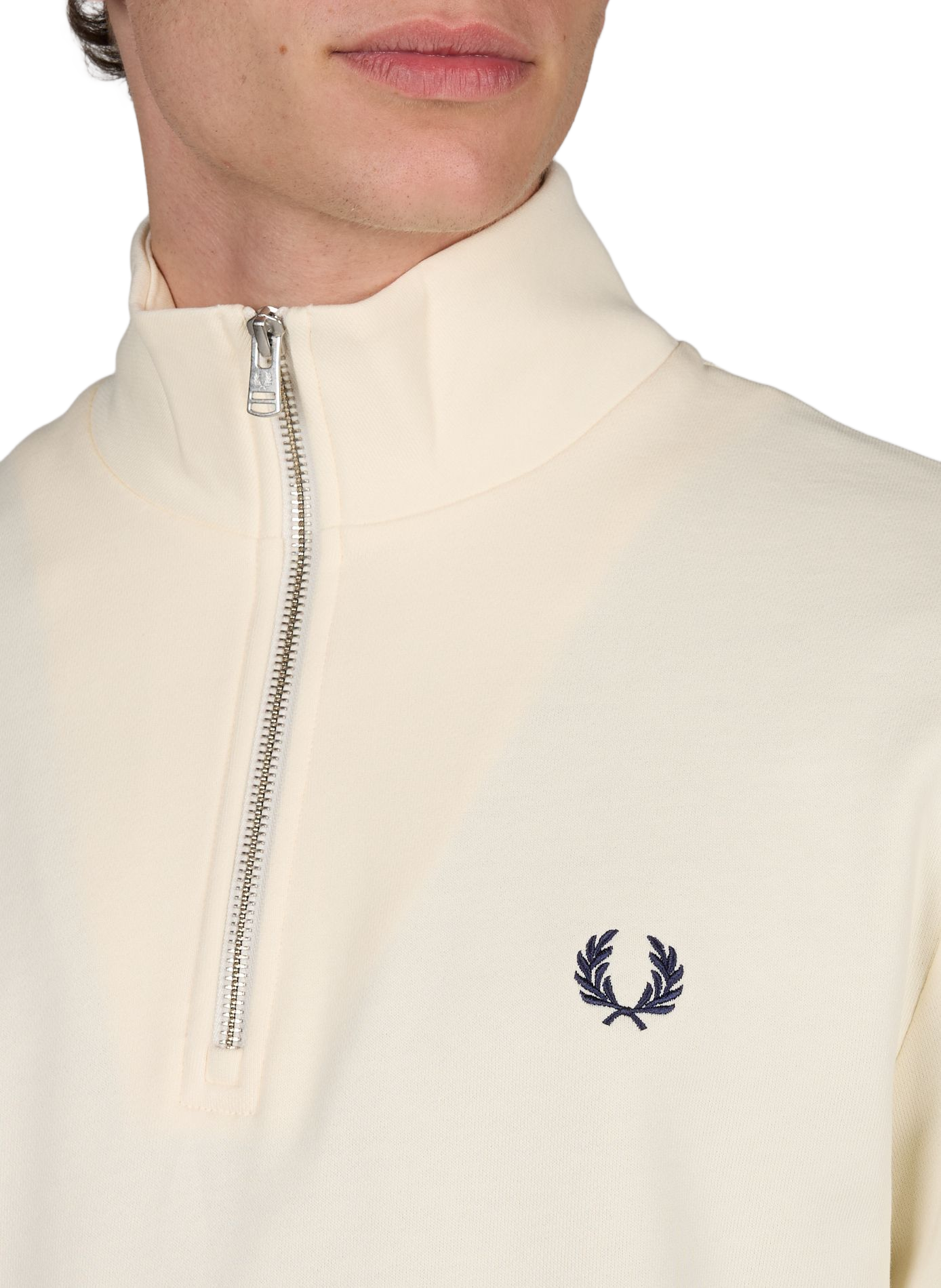Cotton sweatshirt FRED PERRY Beige