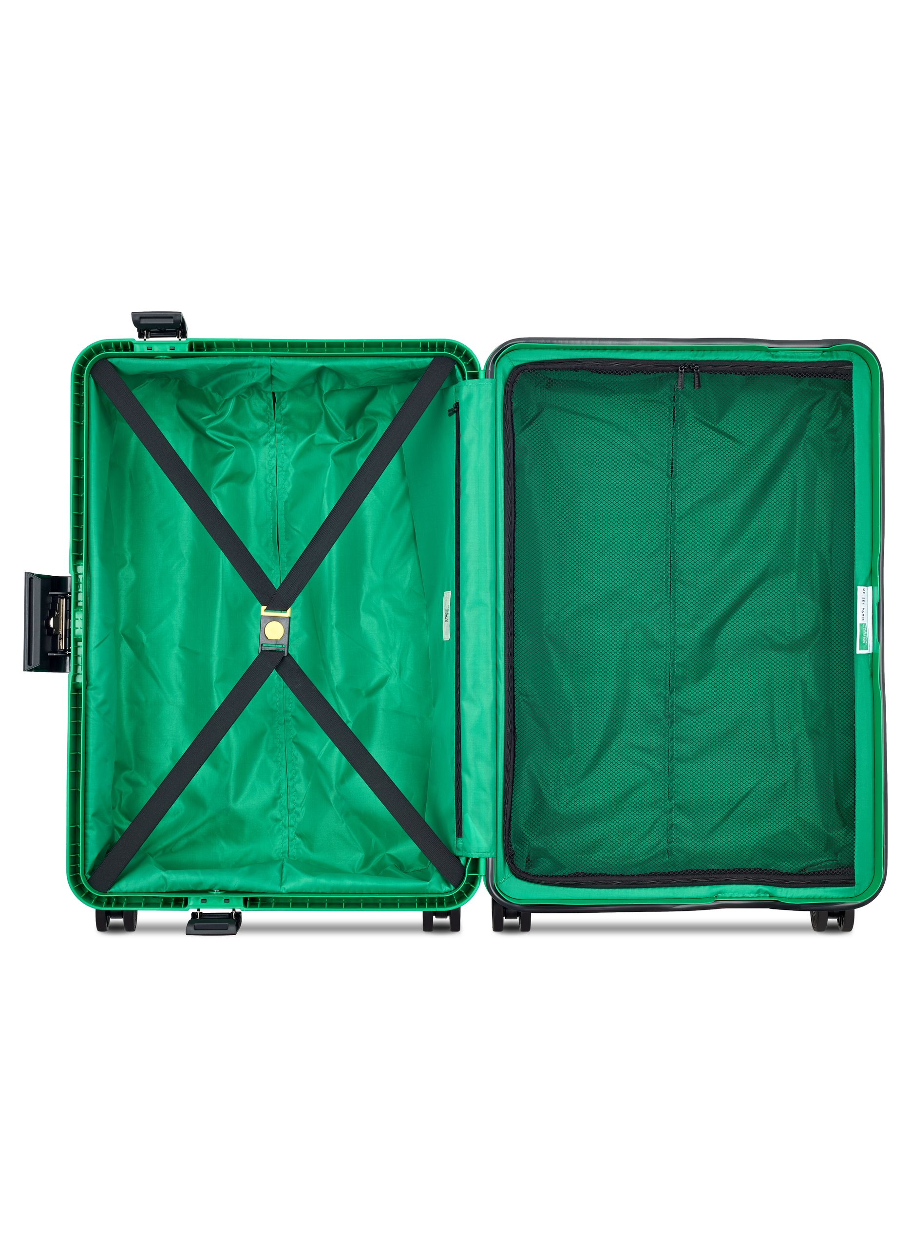 Valise soute rigide taille l - color block hardside DELSEY PARIS Vert