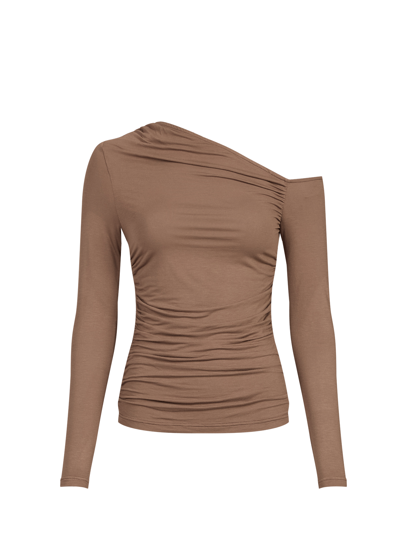 Top col asymétrique  Beige