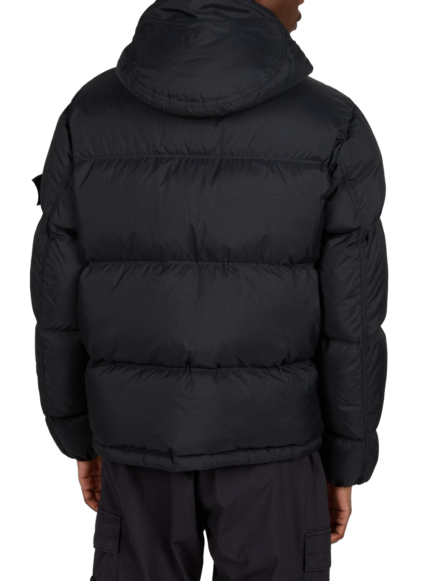 Short quilted puffer jacket STONE ISLAND Black