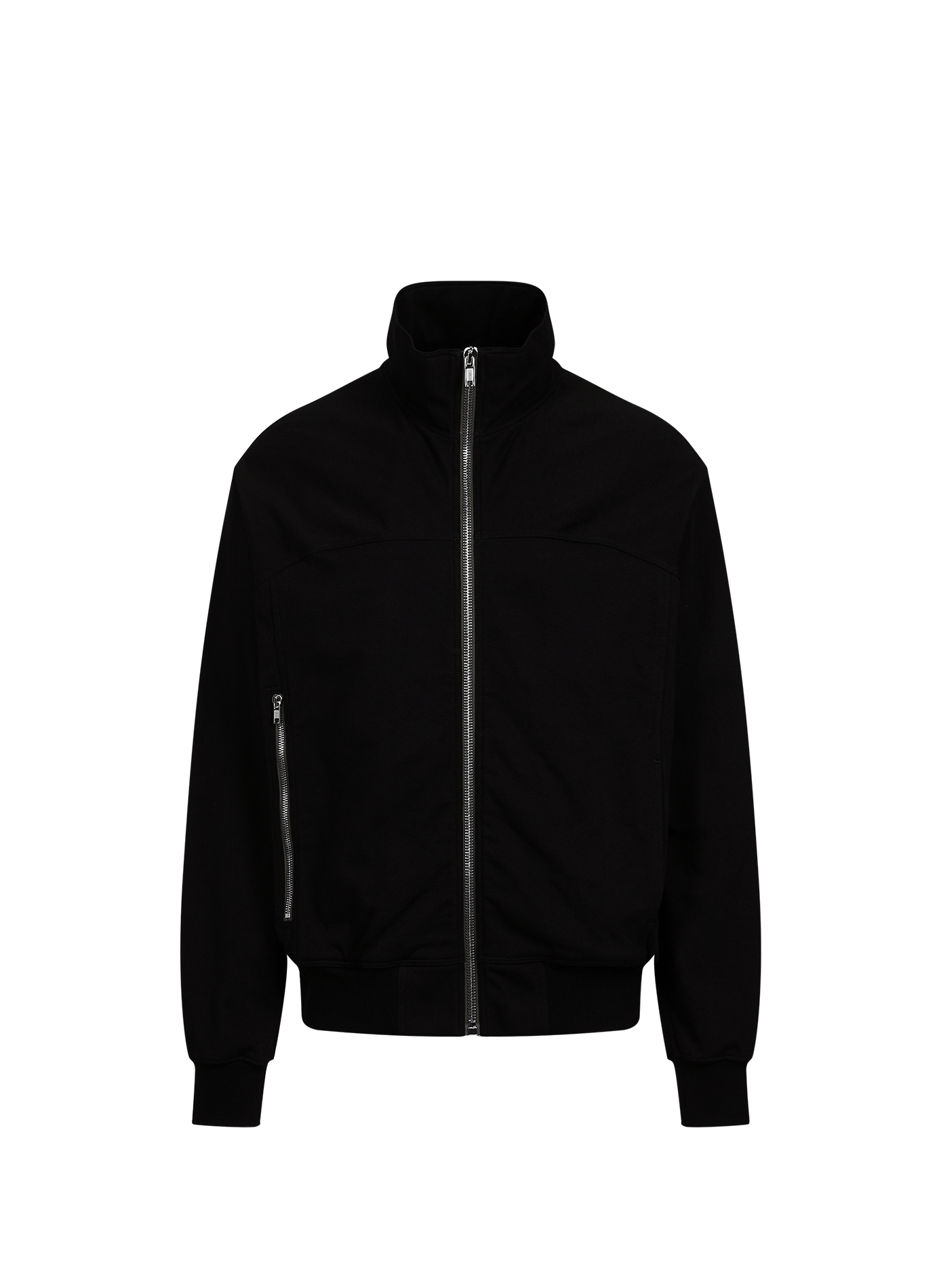 Blouson col montant zippé uni RICK OWENS Noir