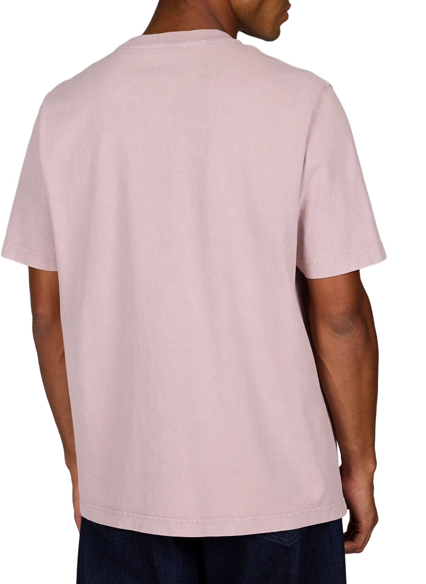 T-shirt droit en coton MAISON KITSUNÉ Rose