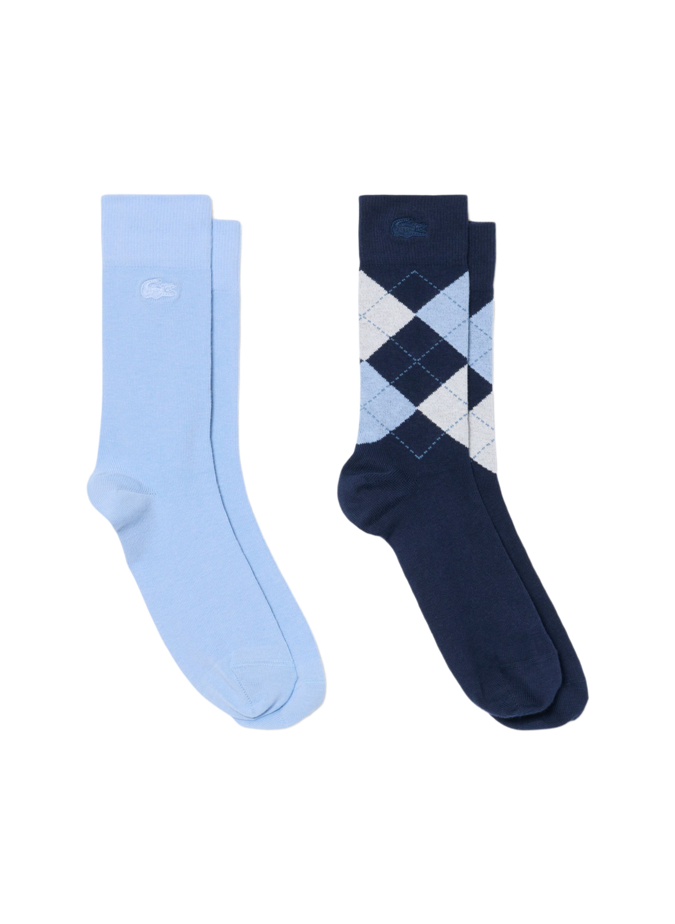 Lot de 2 paires de chaussettes jacquard LACOSTE Multicolore