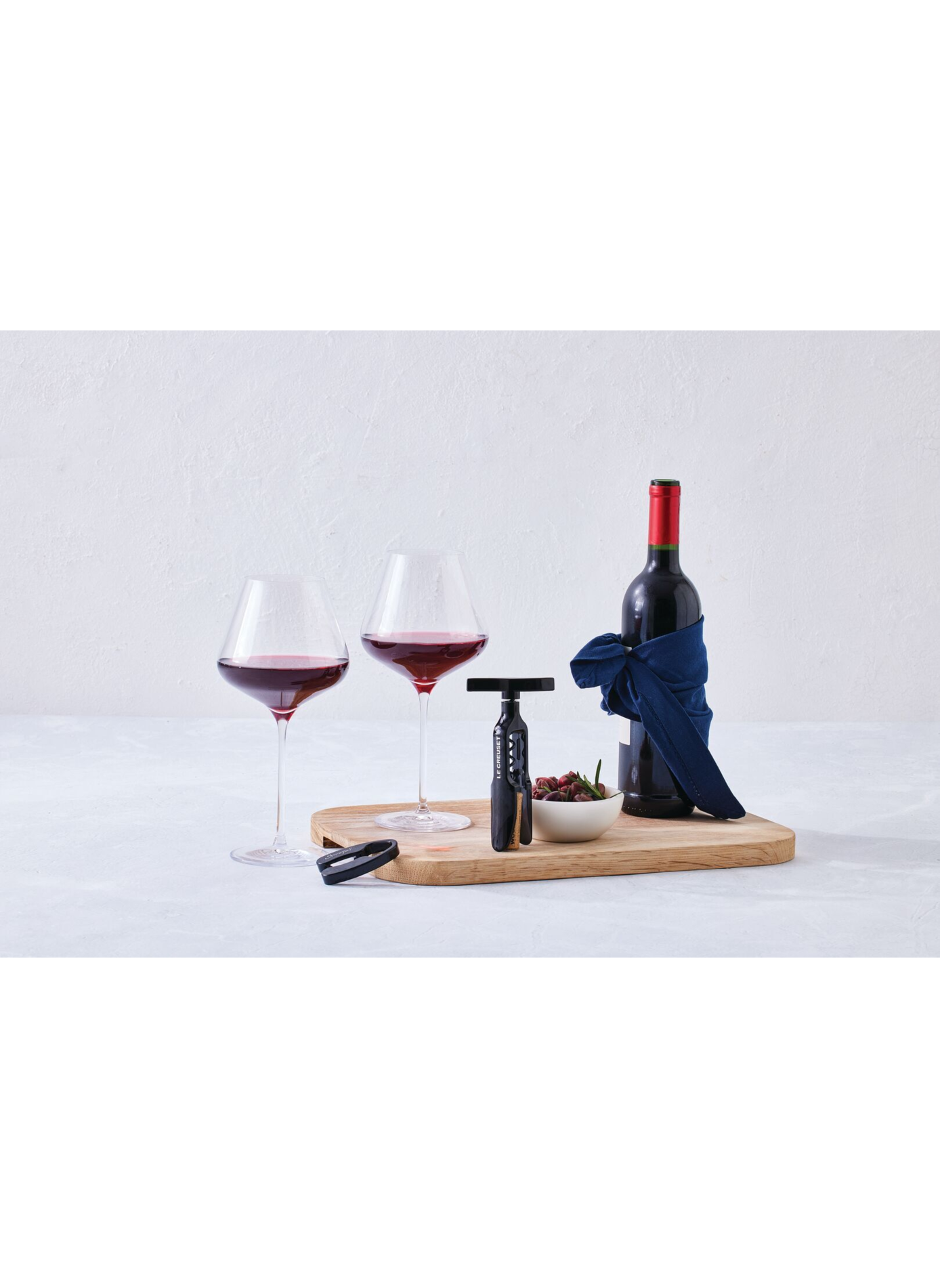 GS-190 Stopper Set and Sommelier Corkscrew LE CREUSET Black