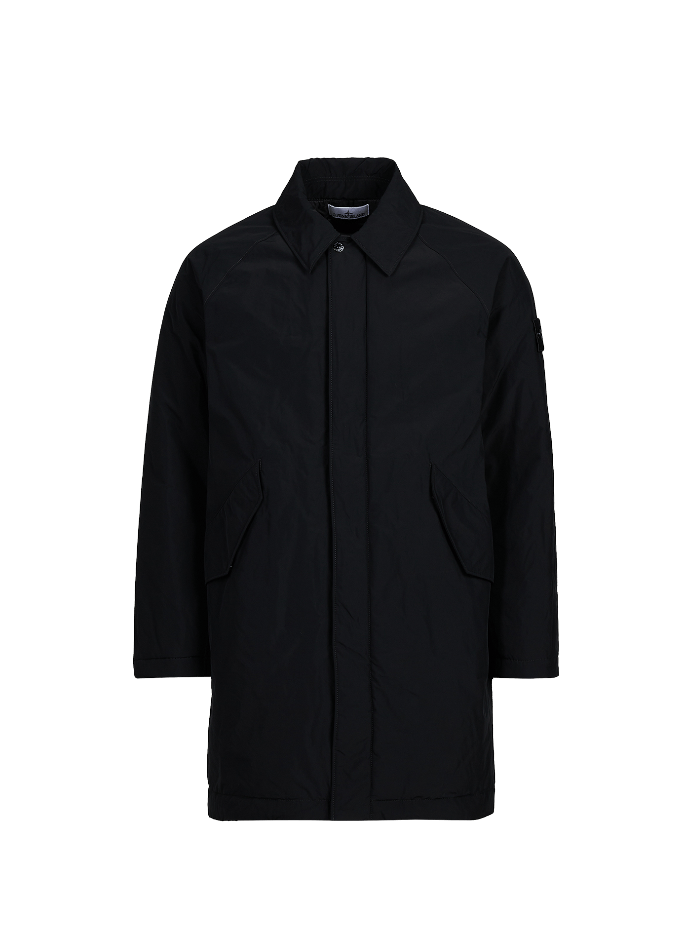 Mantel mit Reißverschluss-Kragen STONE ISLAND Schwarz