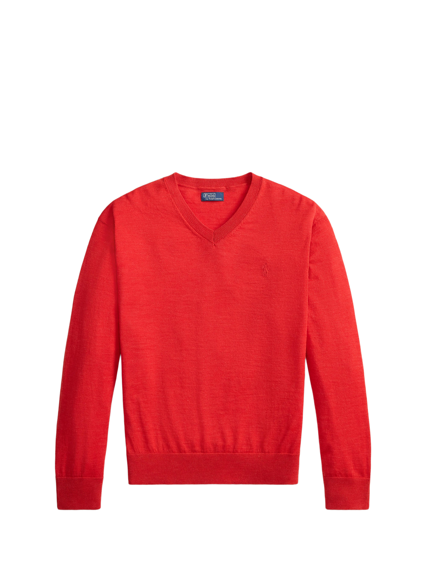 Straight V-neck wool jumper POLO RALPH LAUREN Red
