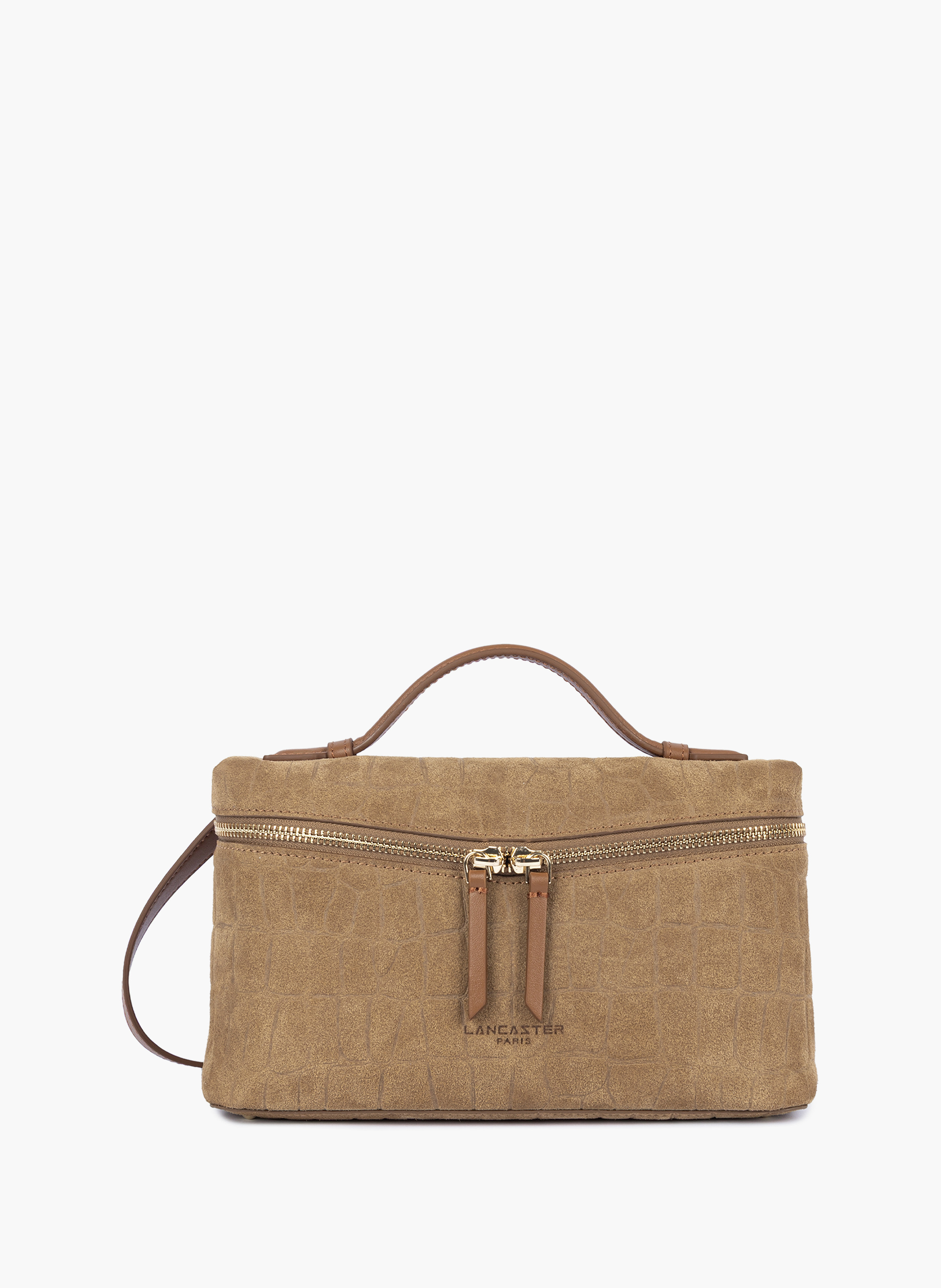 Sac boite - suède exo LANCASTER Marron