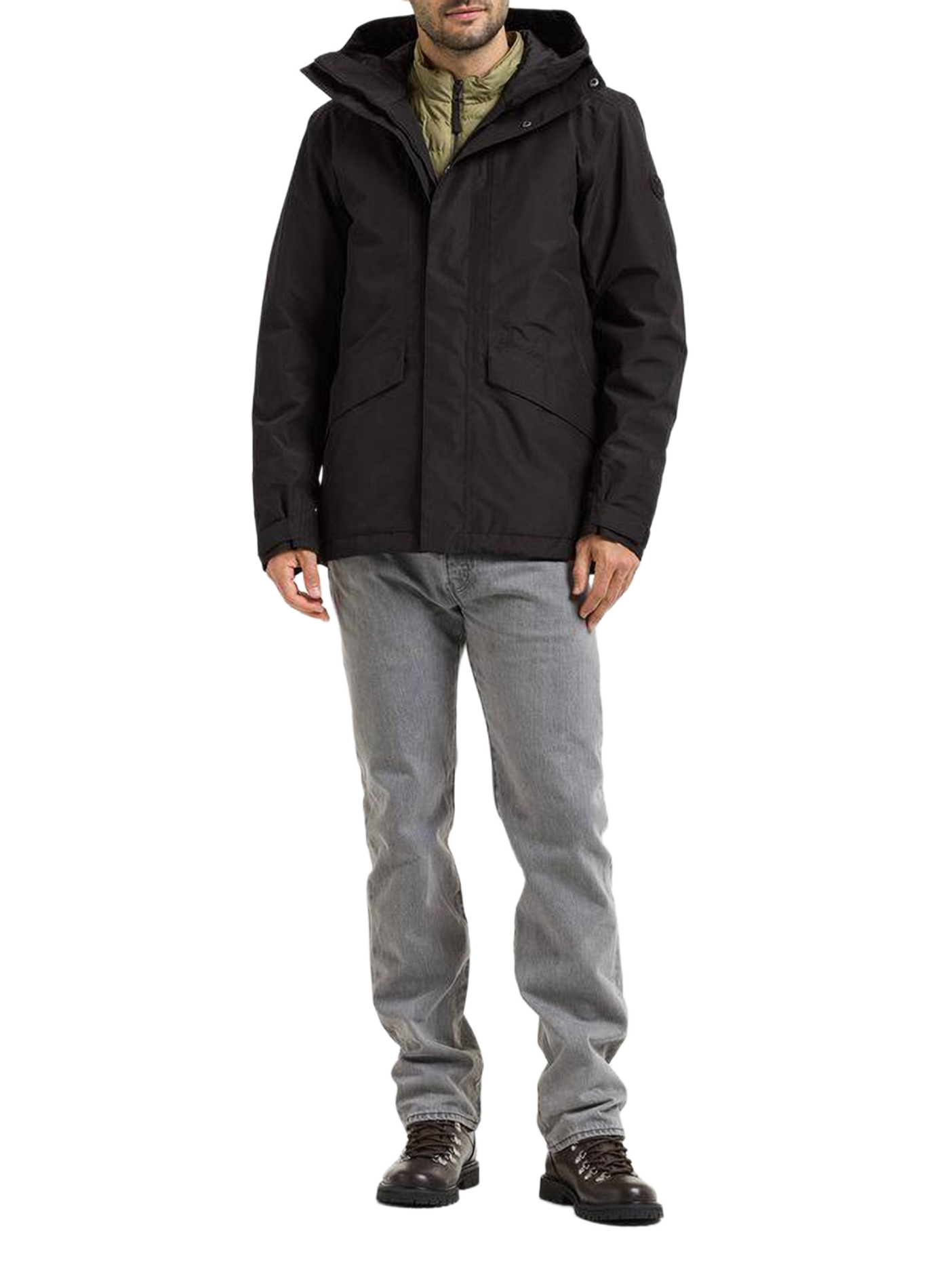 Adam Hooded Puffer Jacket DIDRIKSONS Black