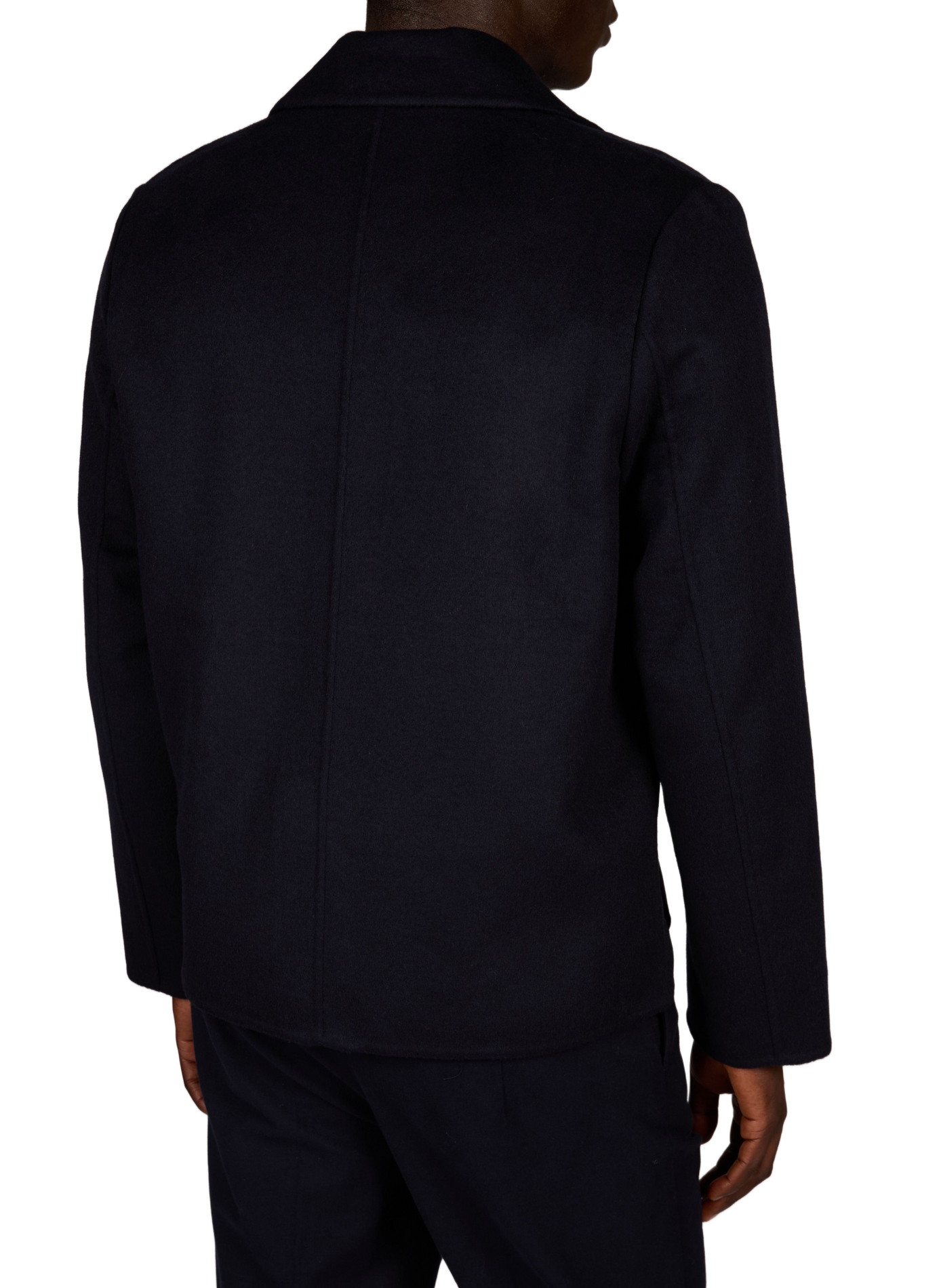 Straight jacket with classic collar in a wool blend PAUL SMITH Blue