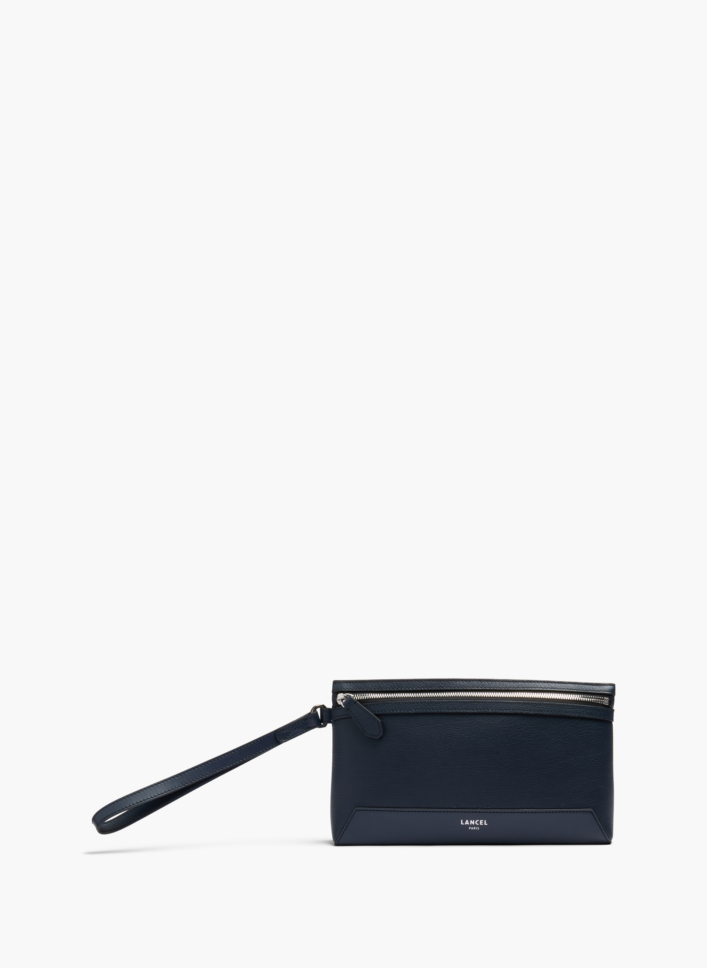 Pochette zippée s milo de lancel en cuir LANCEL Bleu