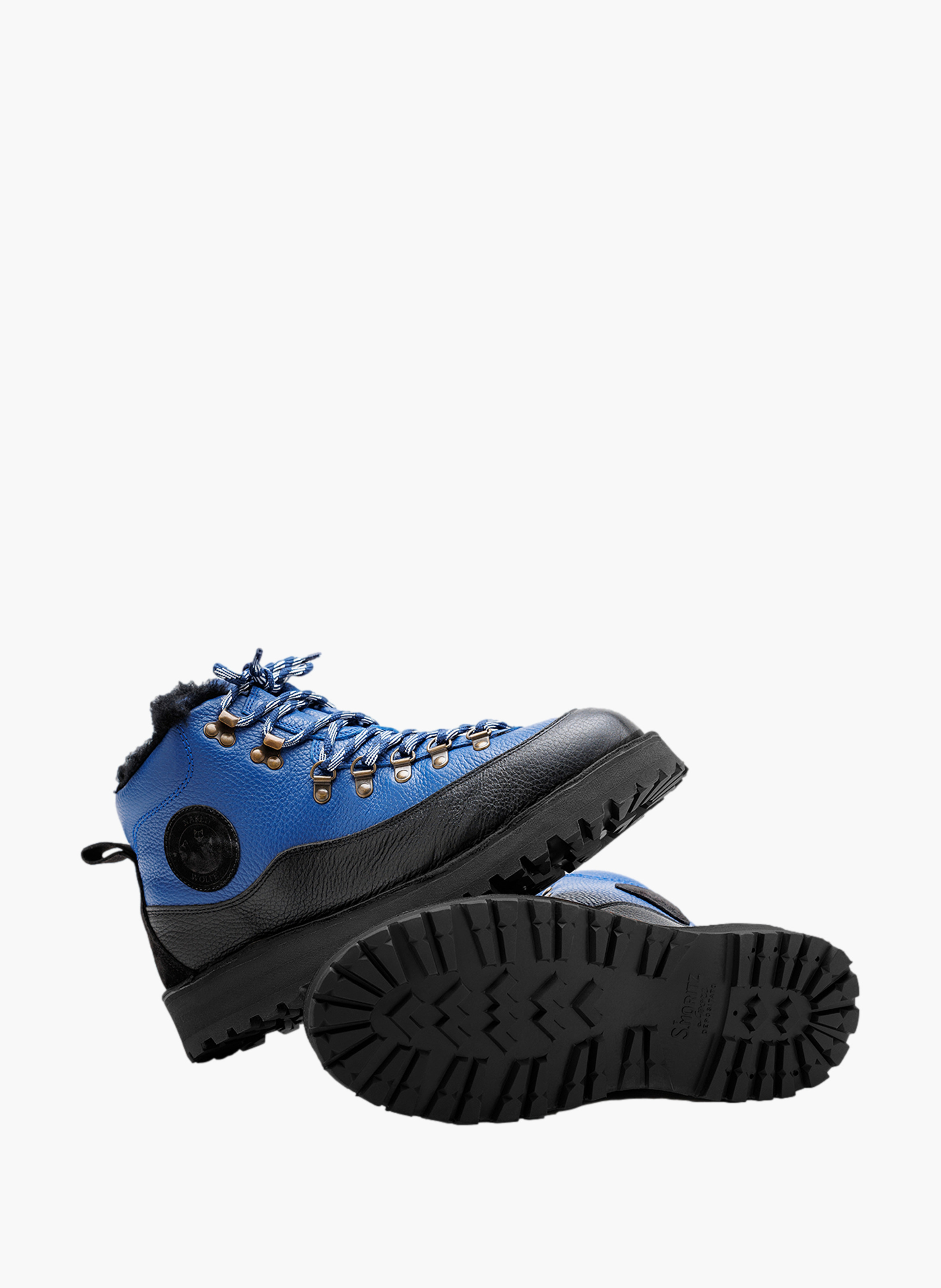 Bottines subzero en cuir NAKED WOLFE Bleu
