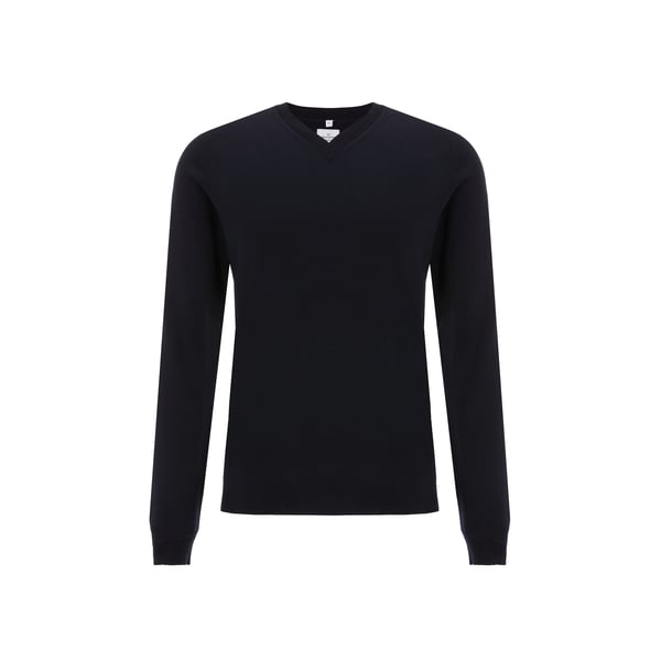 Pull col V en laine