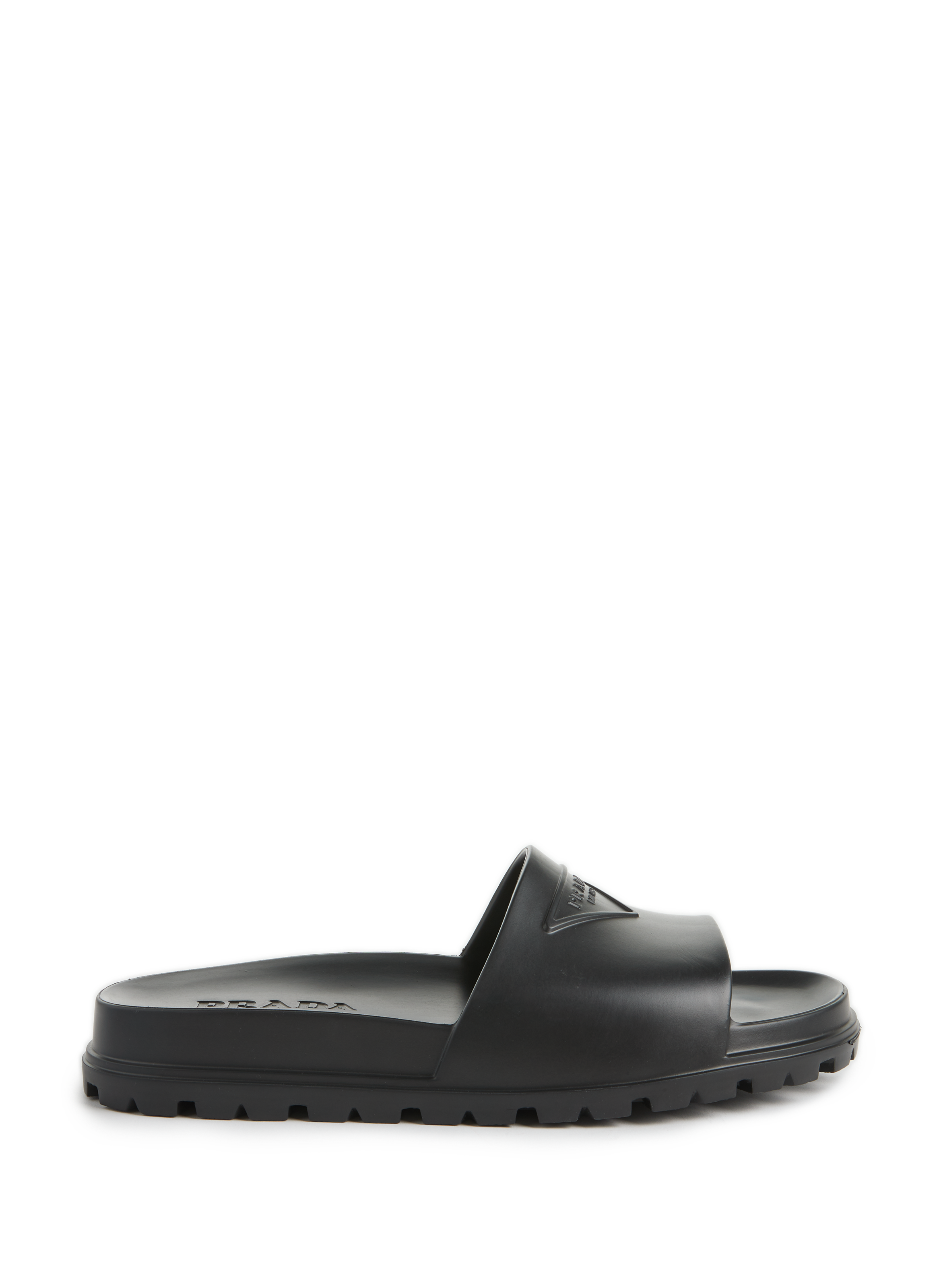 PRADA Claquettes en gomme Noir