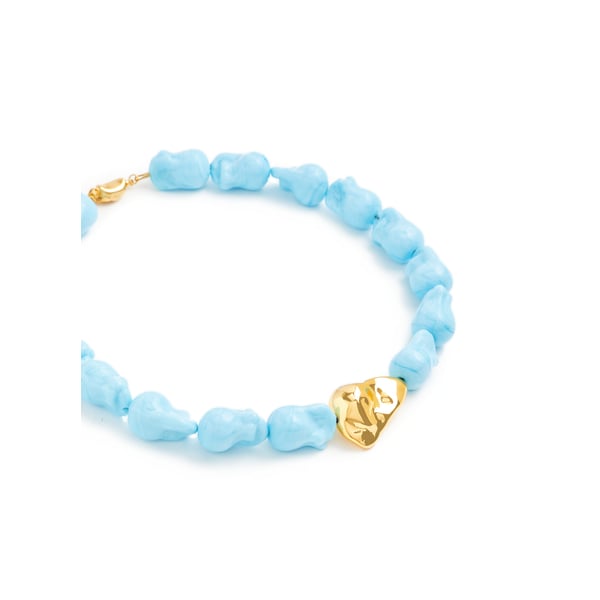 Collier en perles de verre