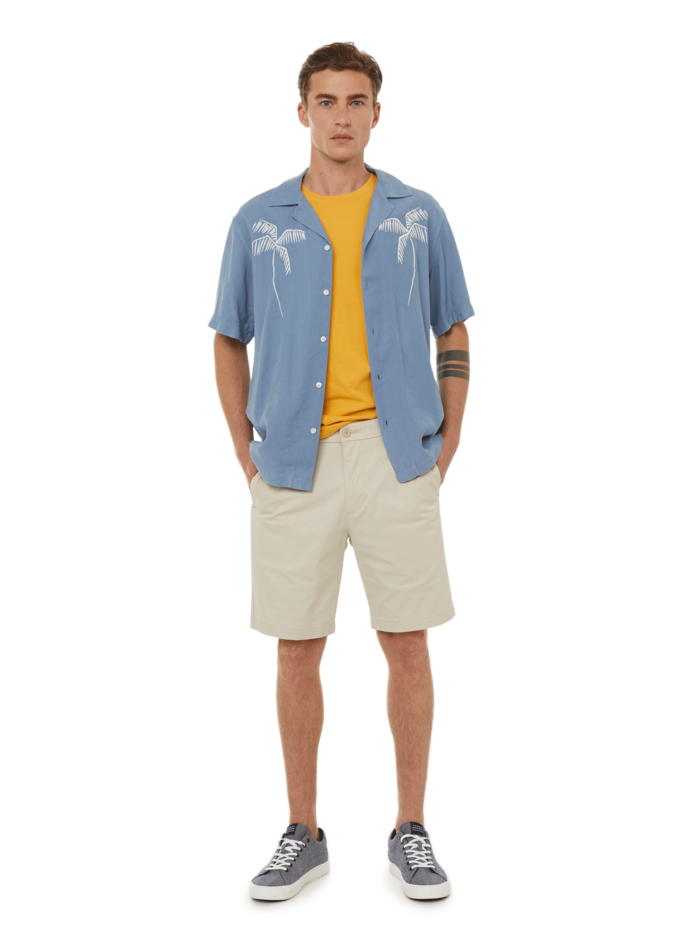 Short slim en coton DOCKERS Kaki