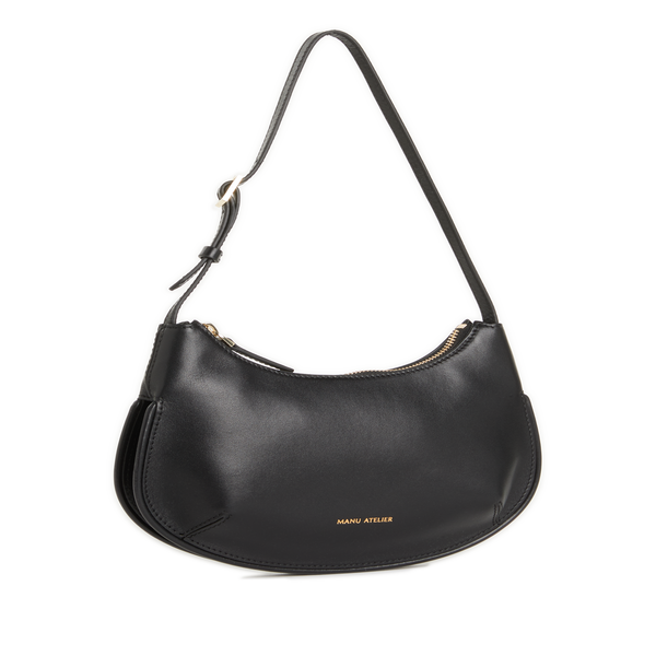 Manu Atelier Ilda Leather Handbag In Black
