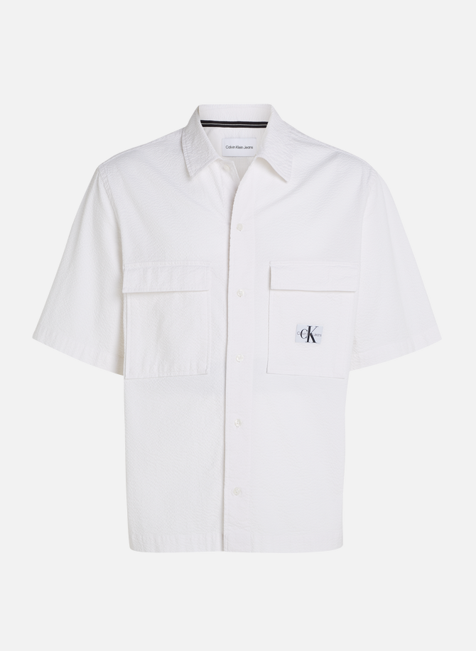 CALVIN KLEIN short-sleeved cotton shirt