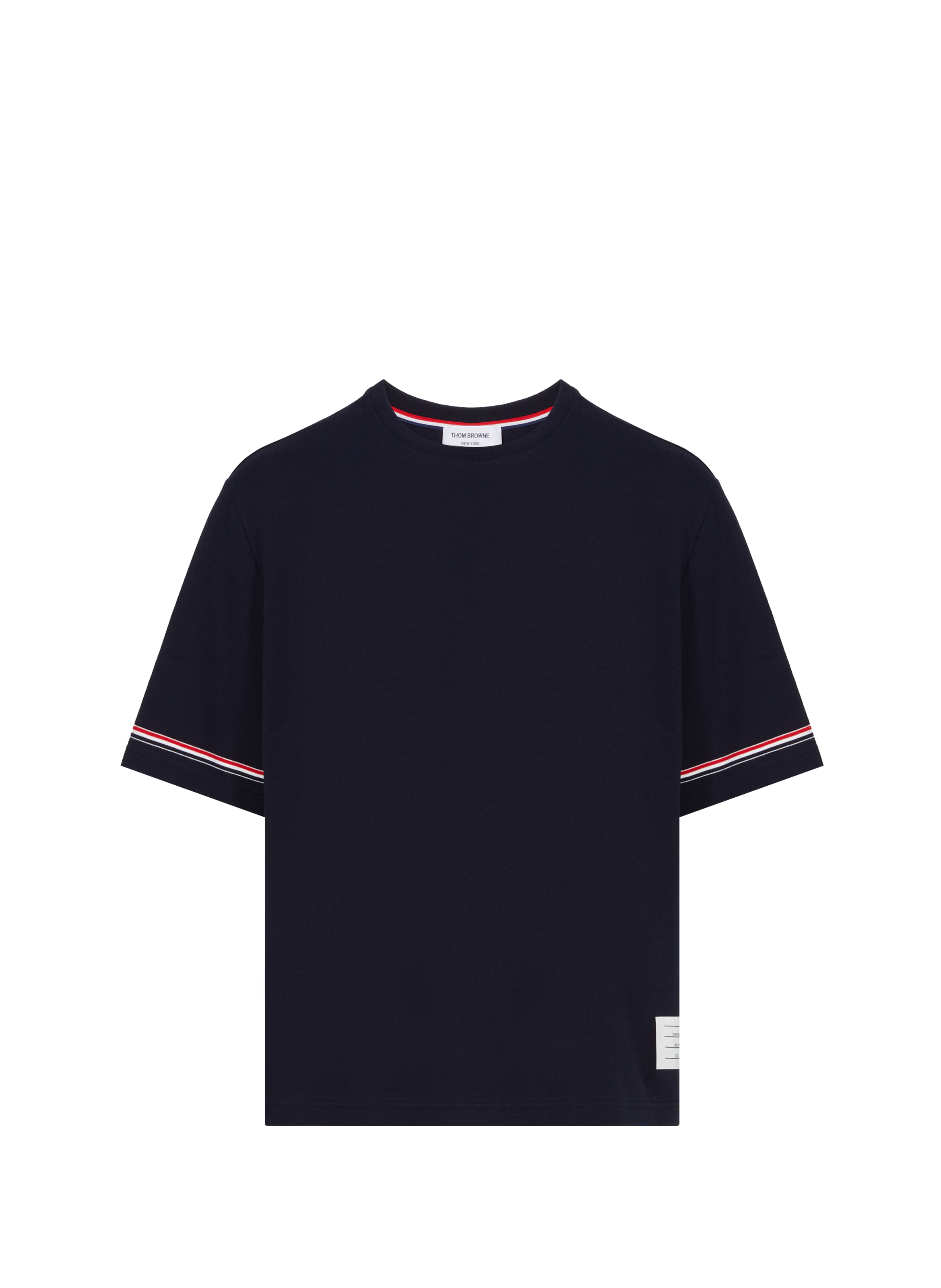 Cotton T-shirt THOM BROWNE Blue