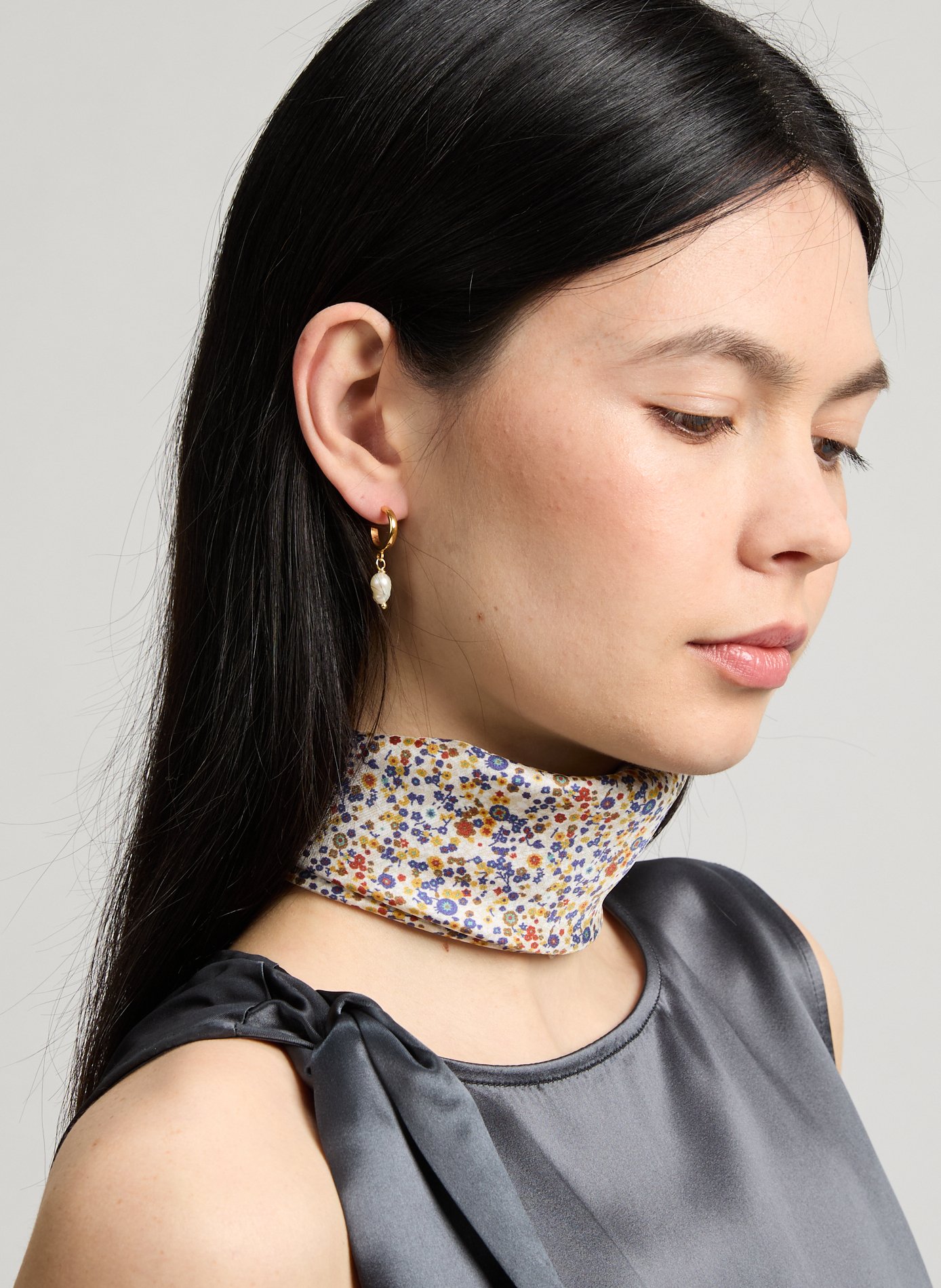 Boucles d'oreille Pearl Drop Mini HERMINA ATHENS Doré