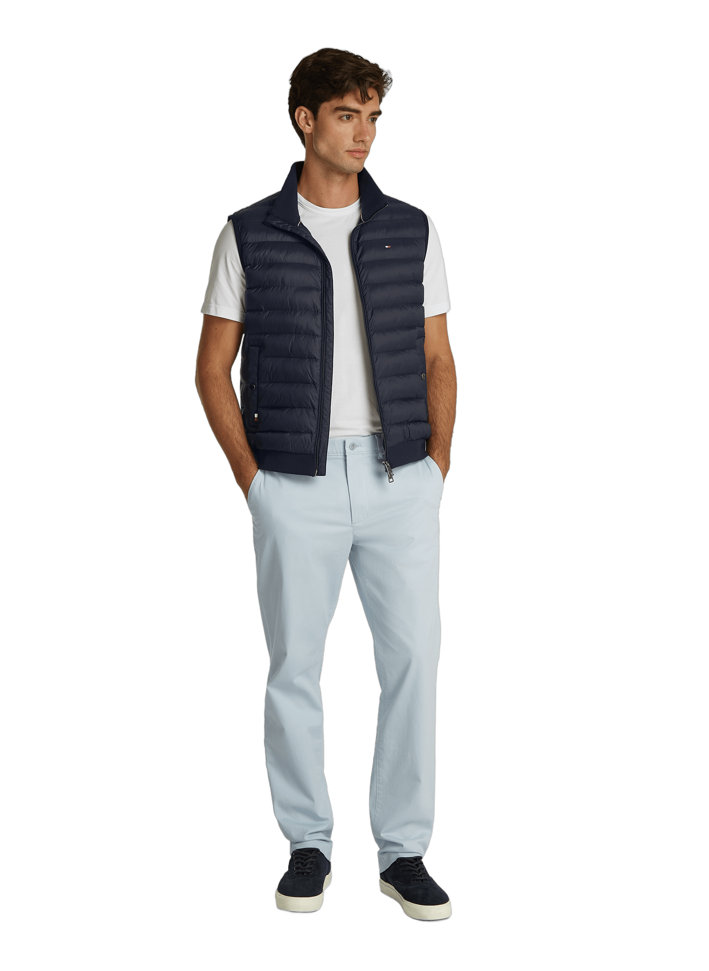 Doudoune sans manches matelassée  TOMMY HILFIGER Bleu