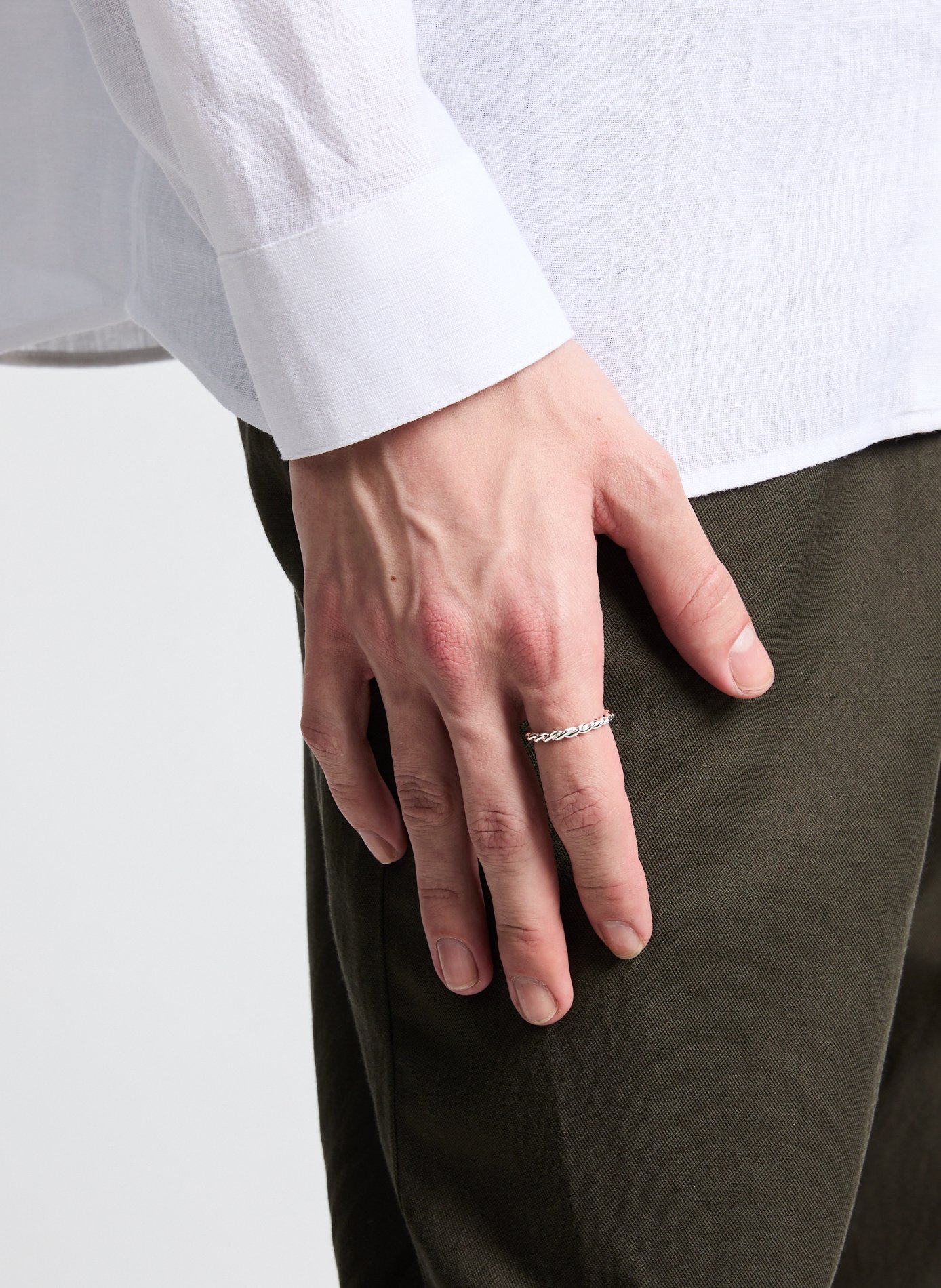 Chemise en lin AU PRINTEMPS PARIS Blanc