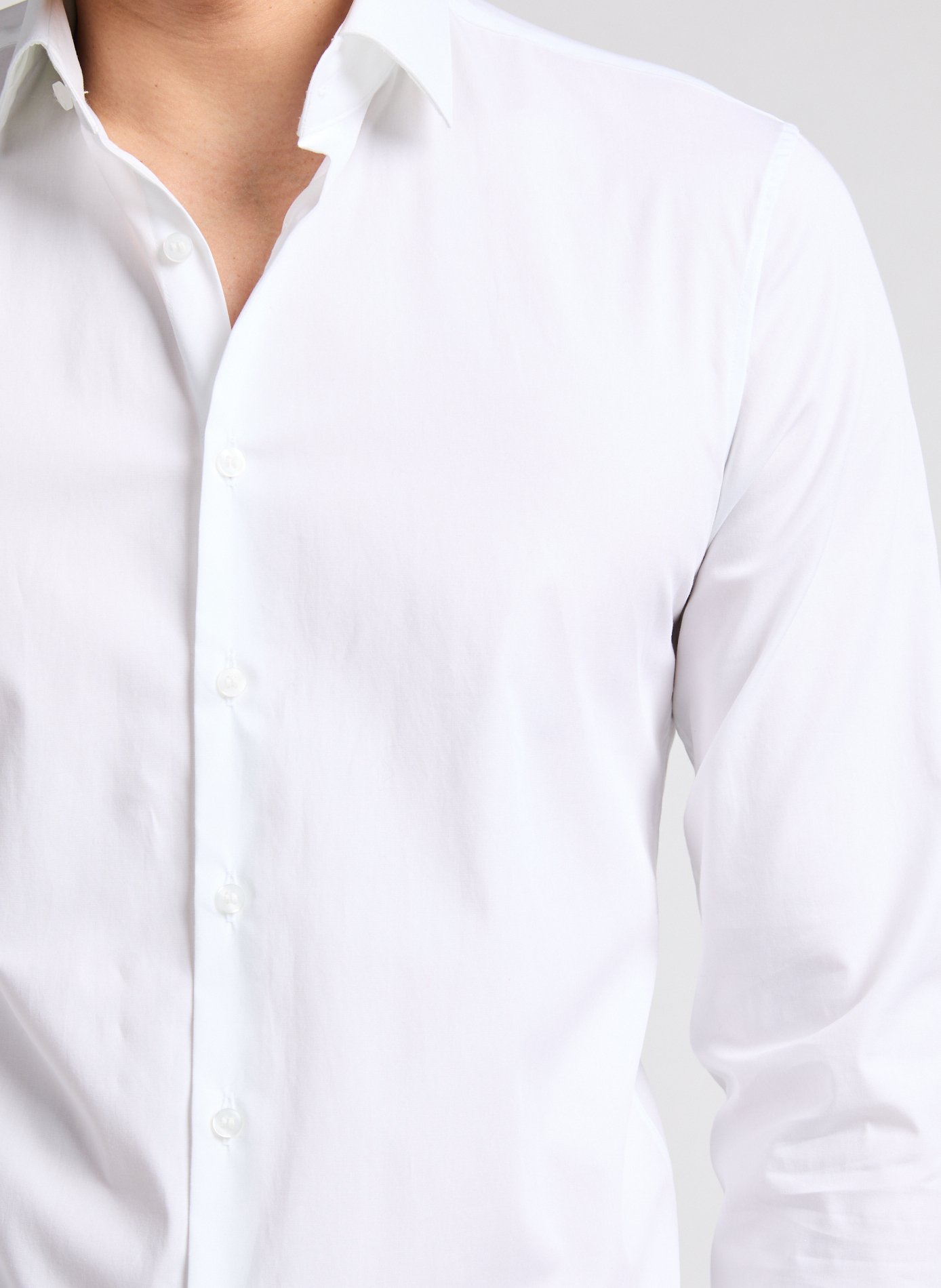 Chemise slim unie  CALVIN KLEIN Blanc