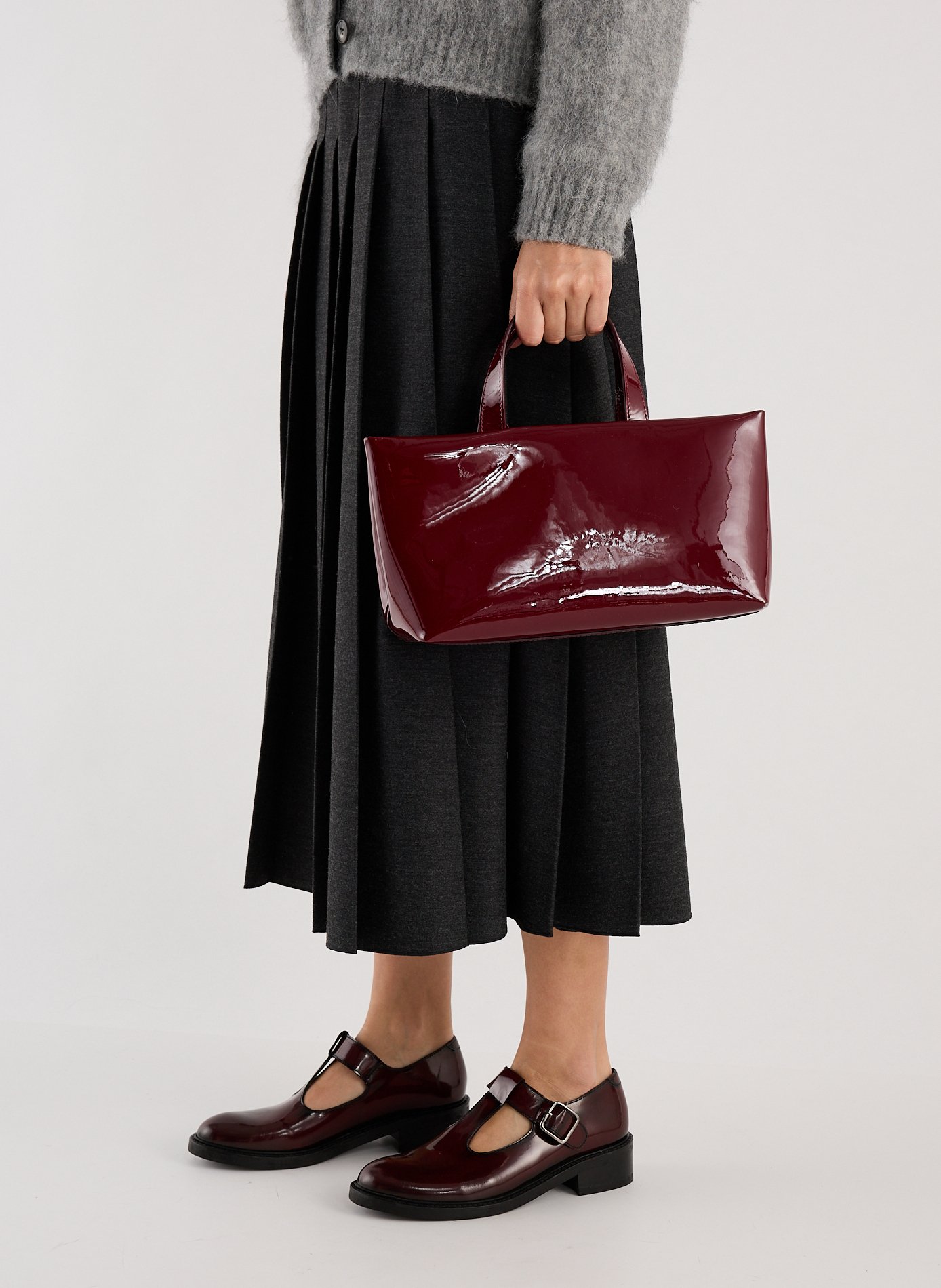 Sac à main Eliot en cuir verni  SAISON 1865 Rouge