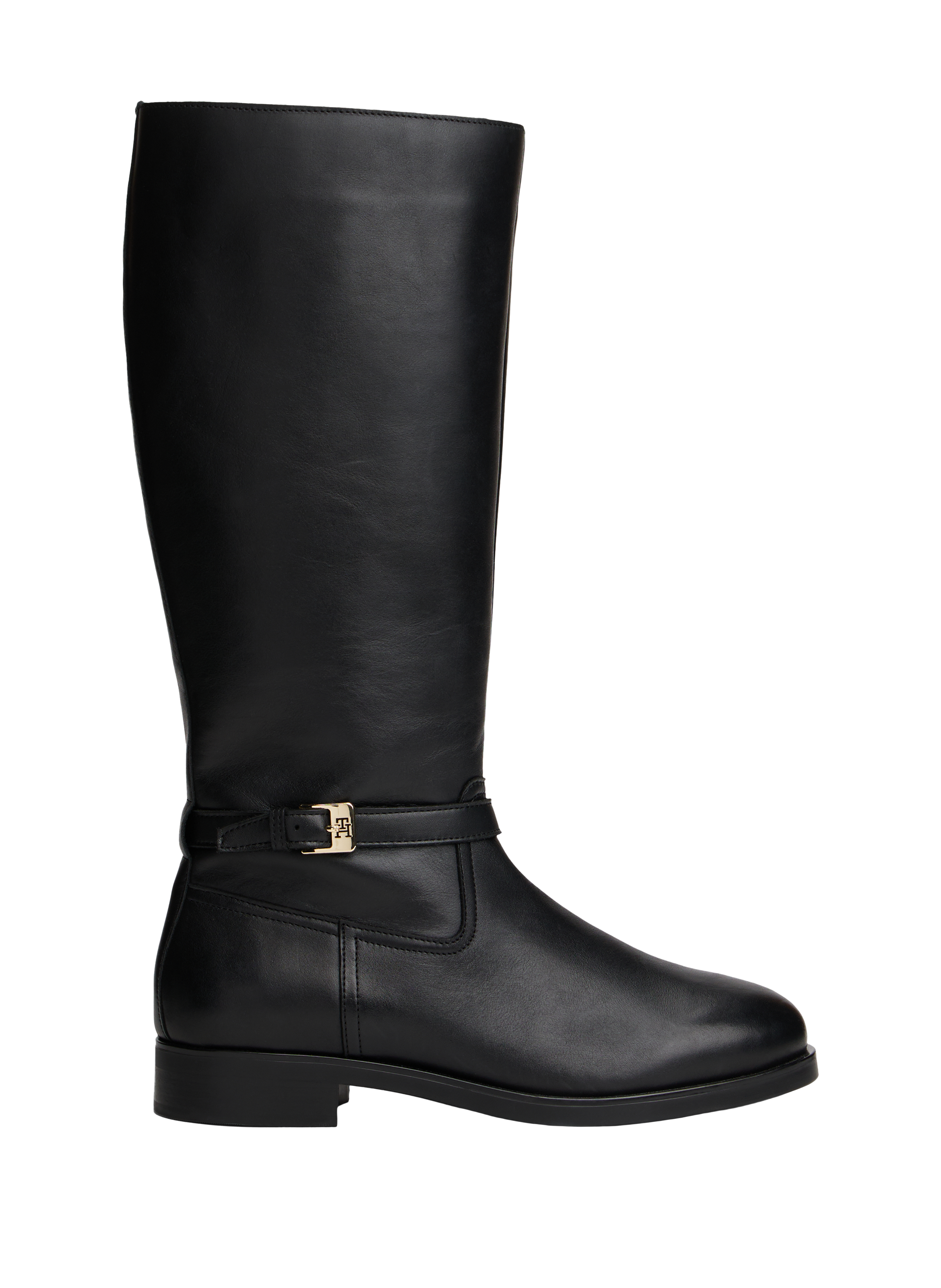 TOMMY HILFIGER Bottes zippées en cuir Black