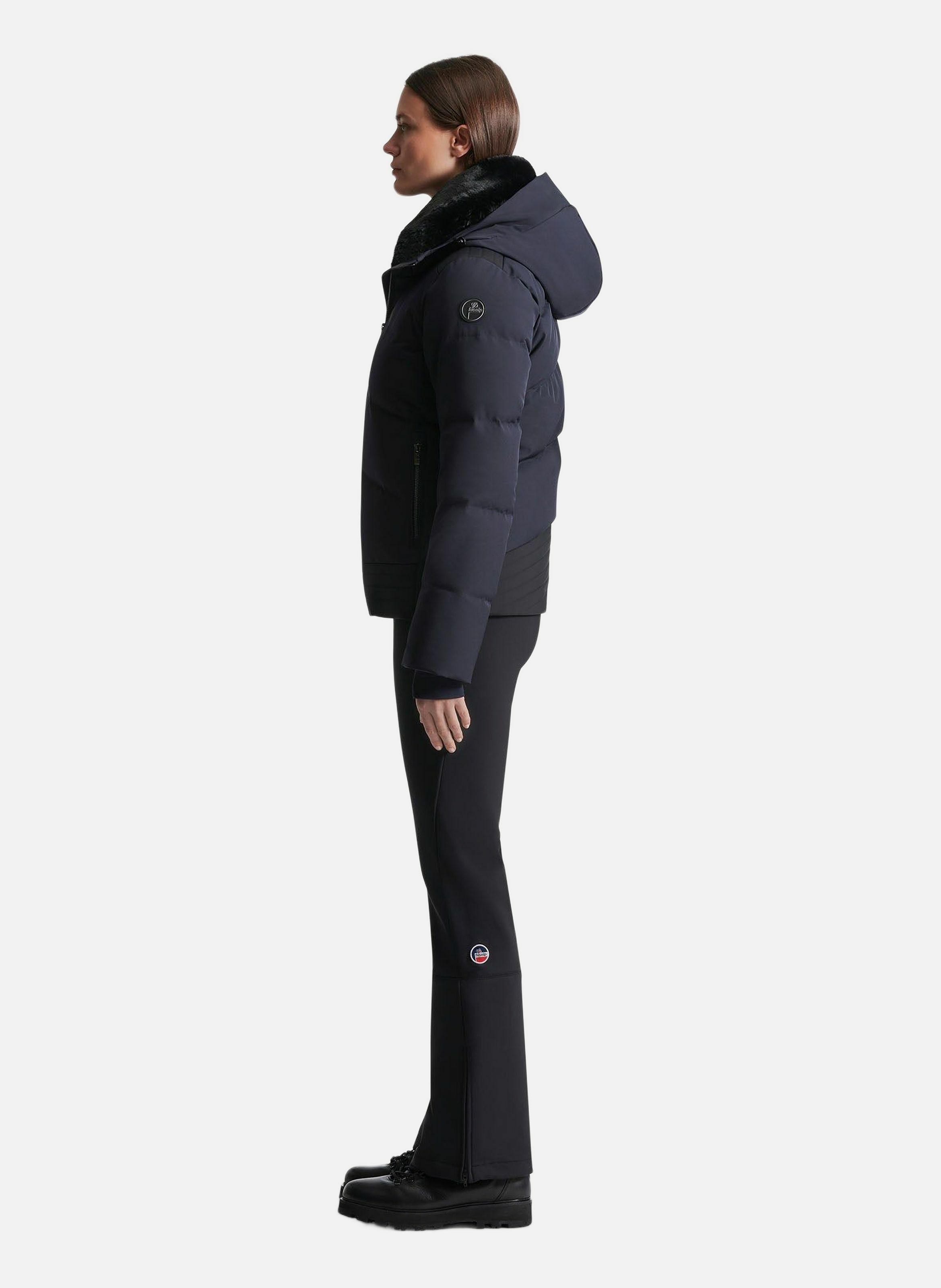 Veste de ski avery col montant coupe regular FUSALP Bleu