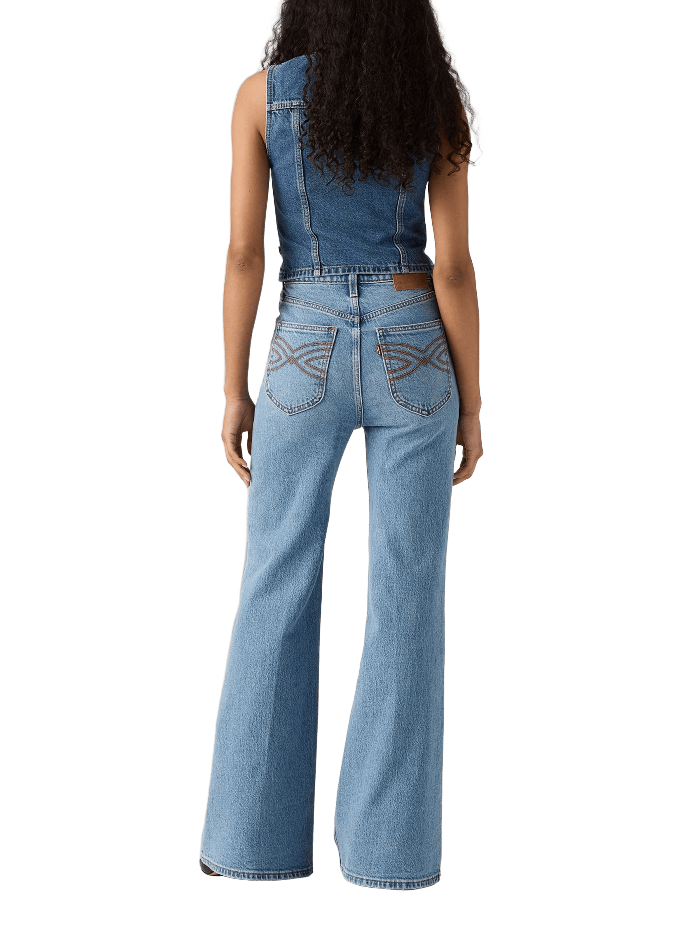 Jean straight large LEVI'S Bleu