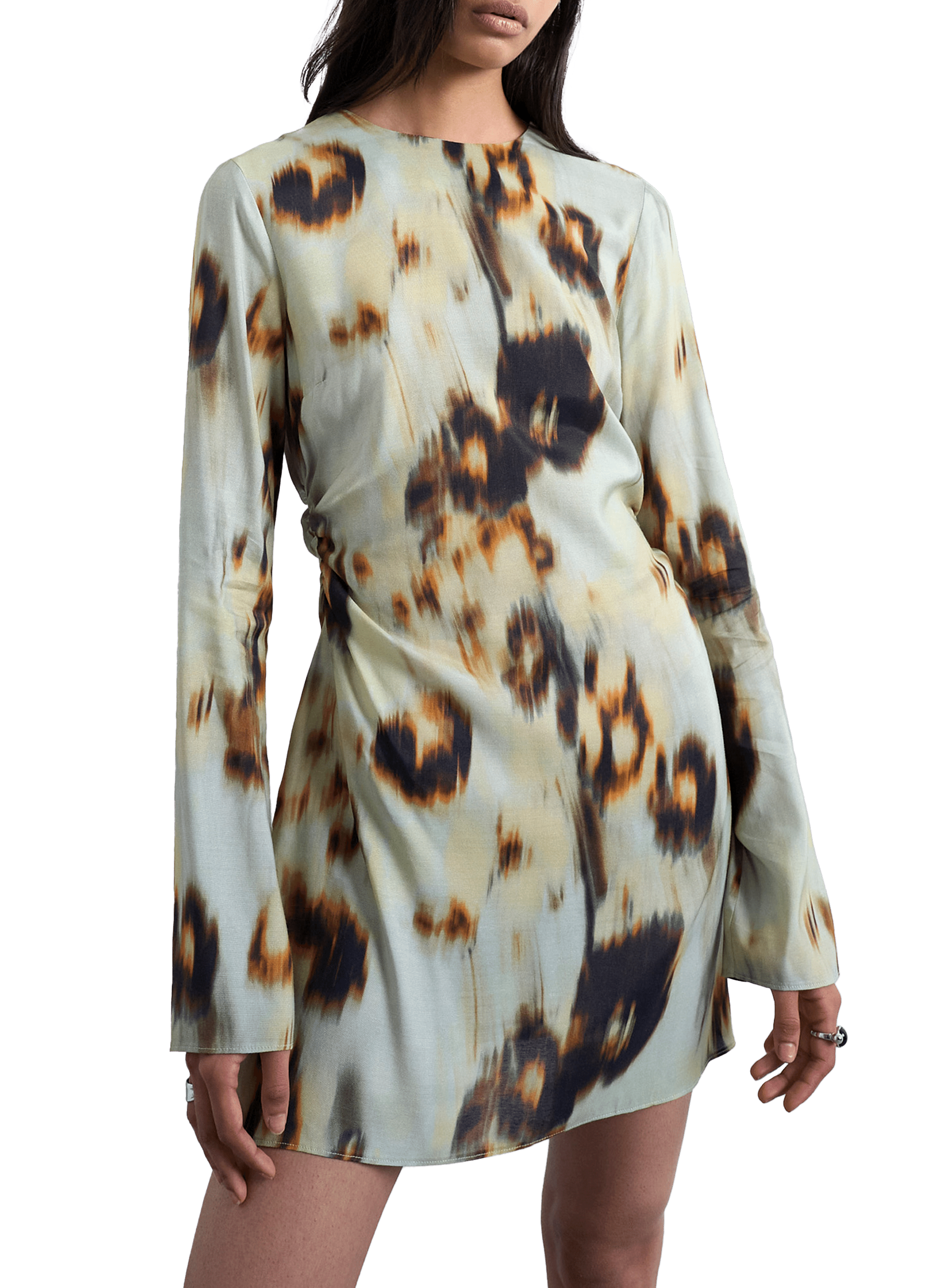 TOPSHOP Robe courte Tsjill imprimée Green