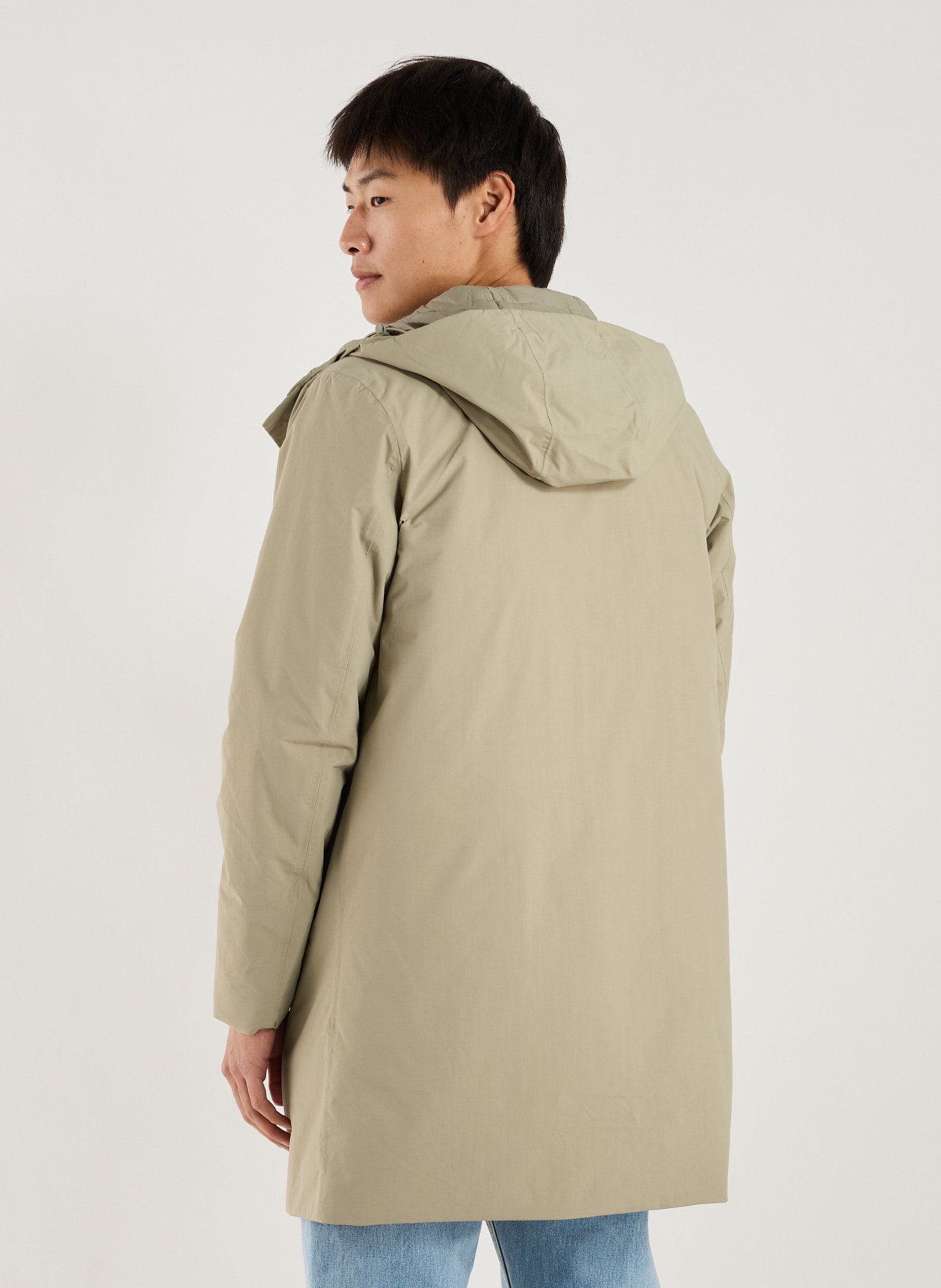 Parka mi-longue à capuche K-WAY Vert