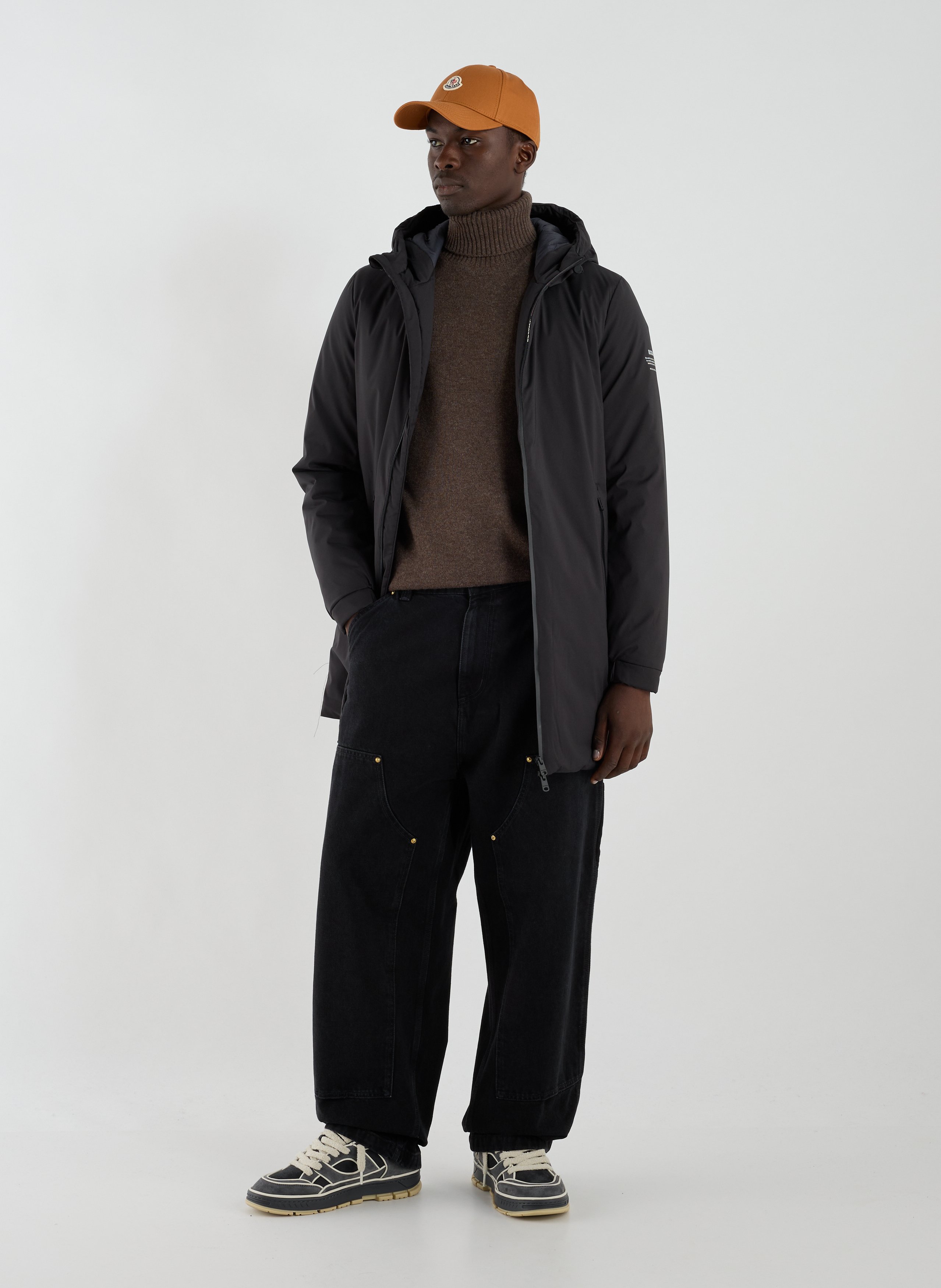 Parka mi-longue Noir