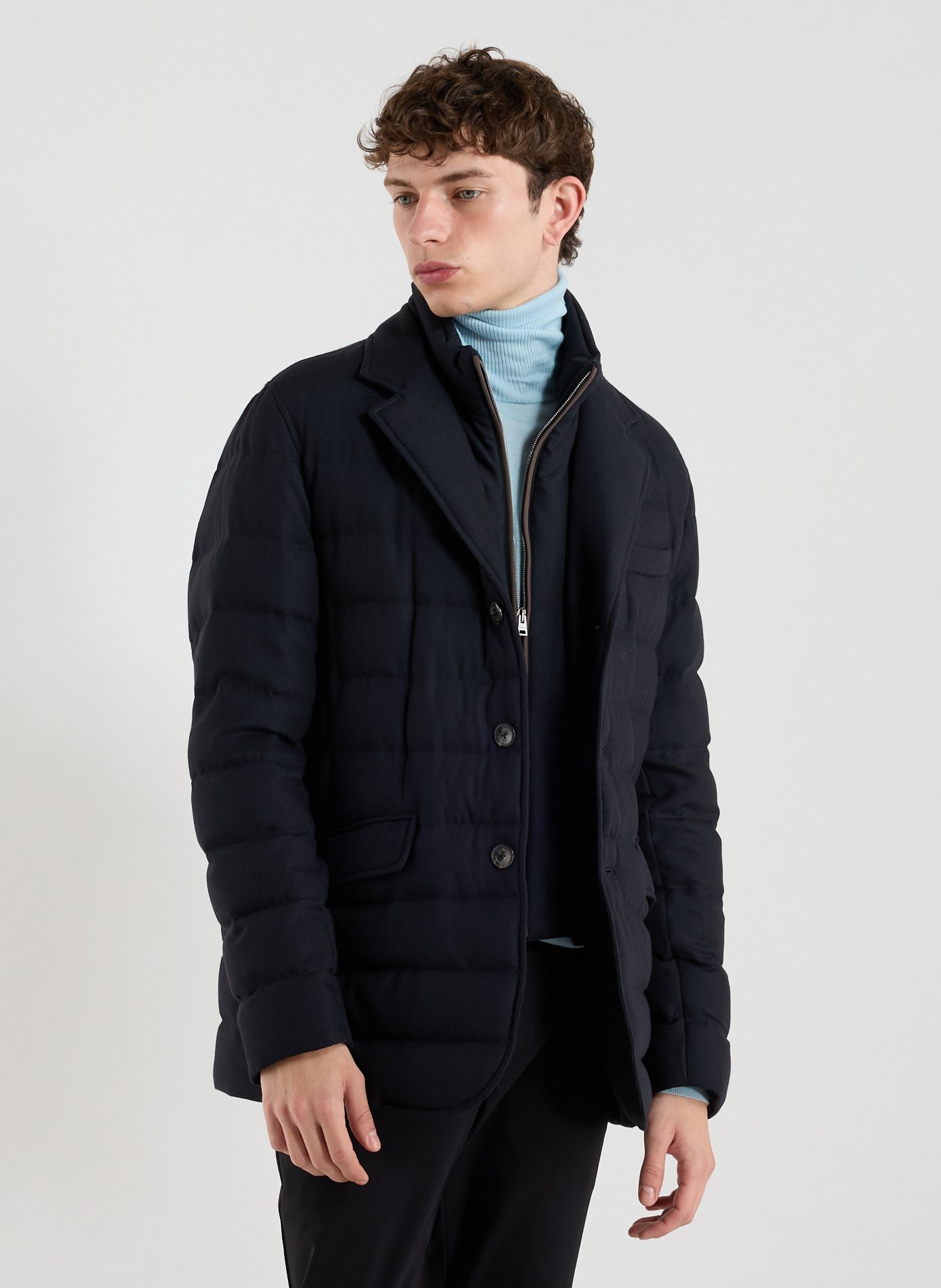 HERNO Blazer 2-en-1 matelassé  Bleu