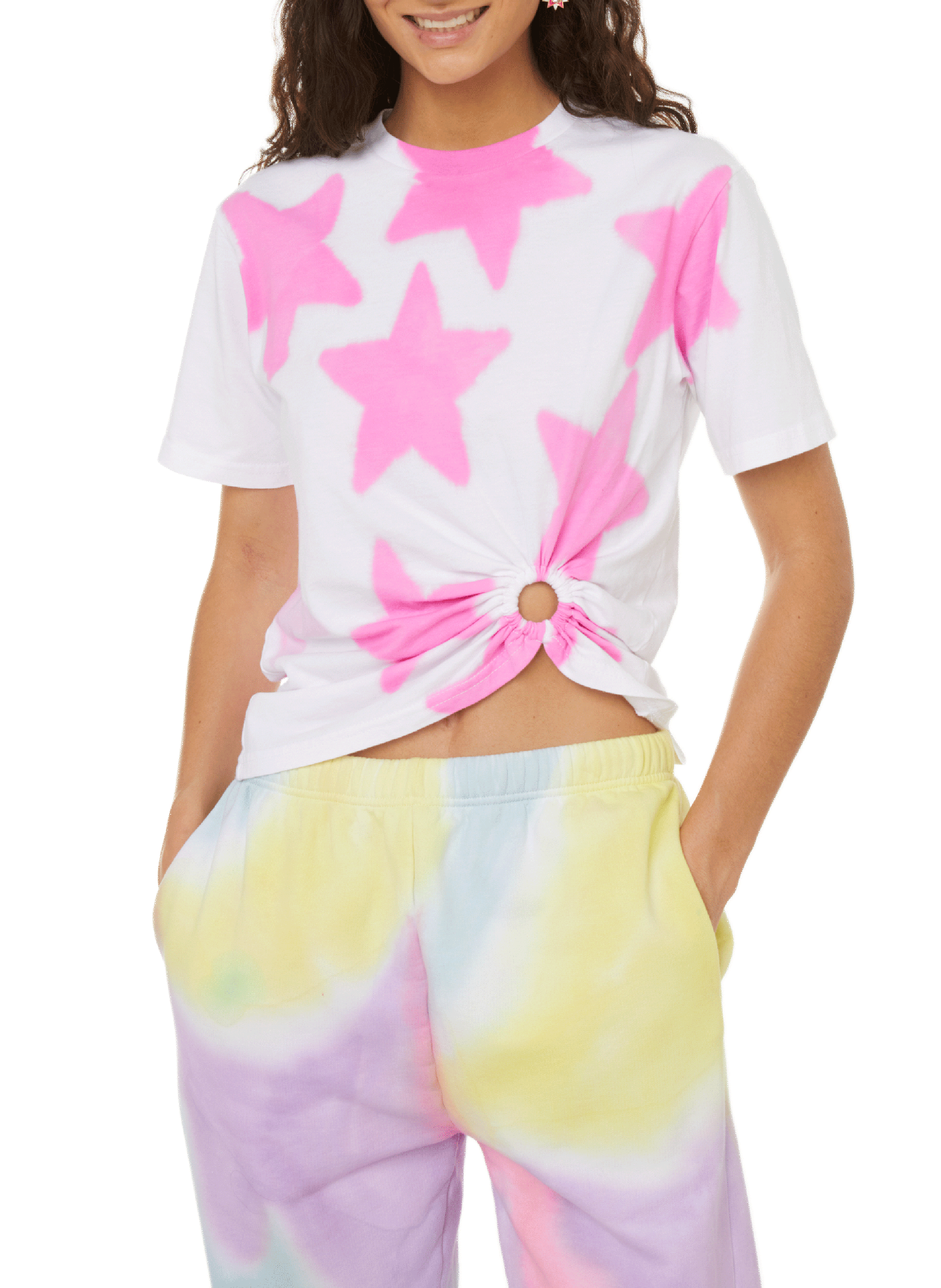 COLLINA STRADA T-shirt imprimé en coton  Multicolore