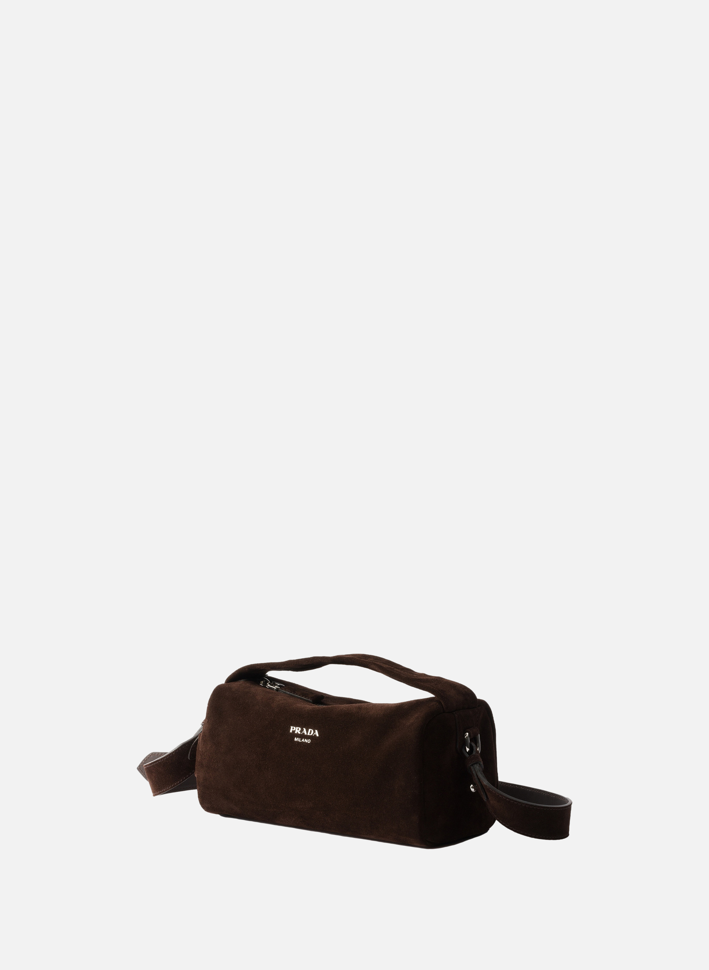 Sac à bandoulière en veau velours Marron