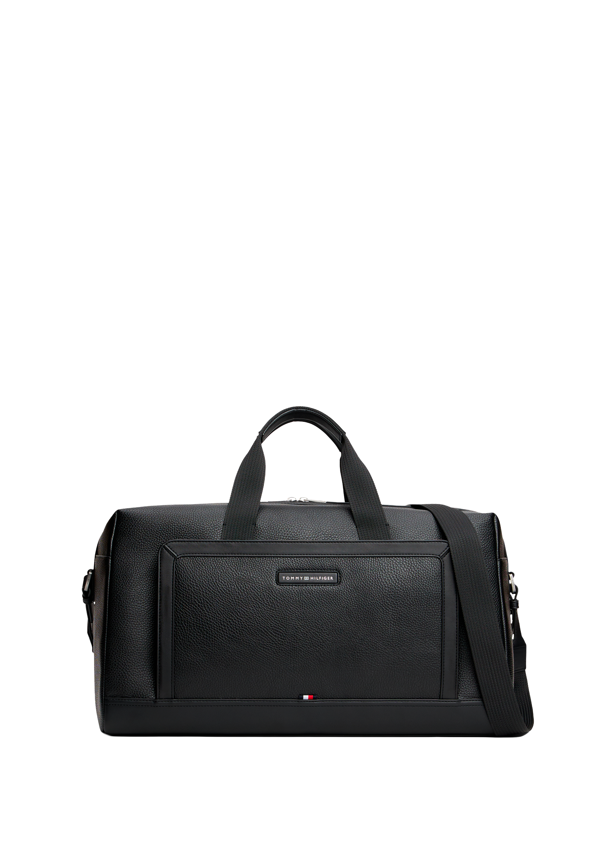 Faux leather travel bag TOMMY HILFIGER Black