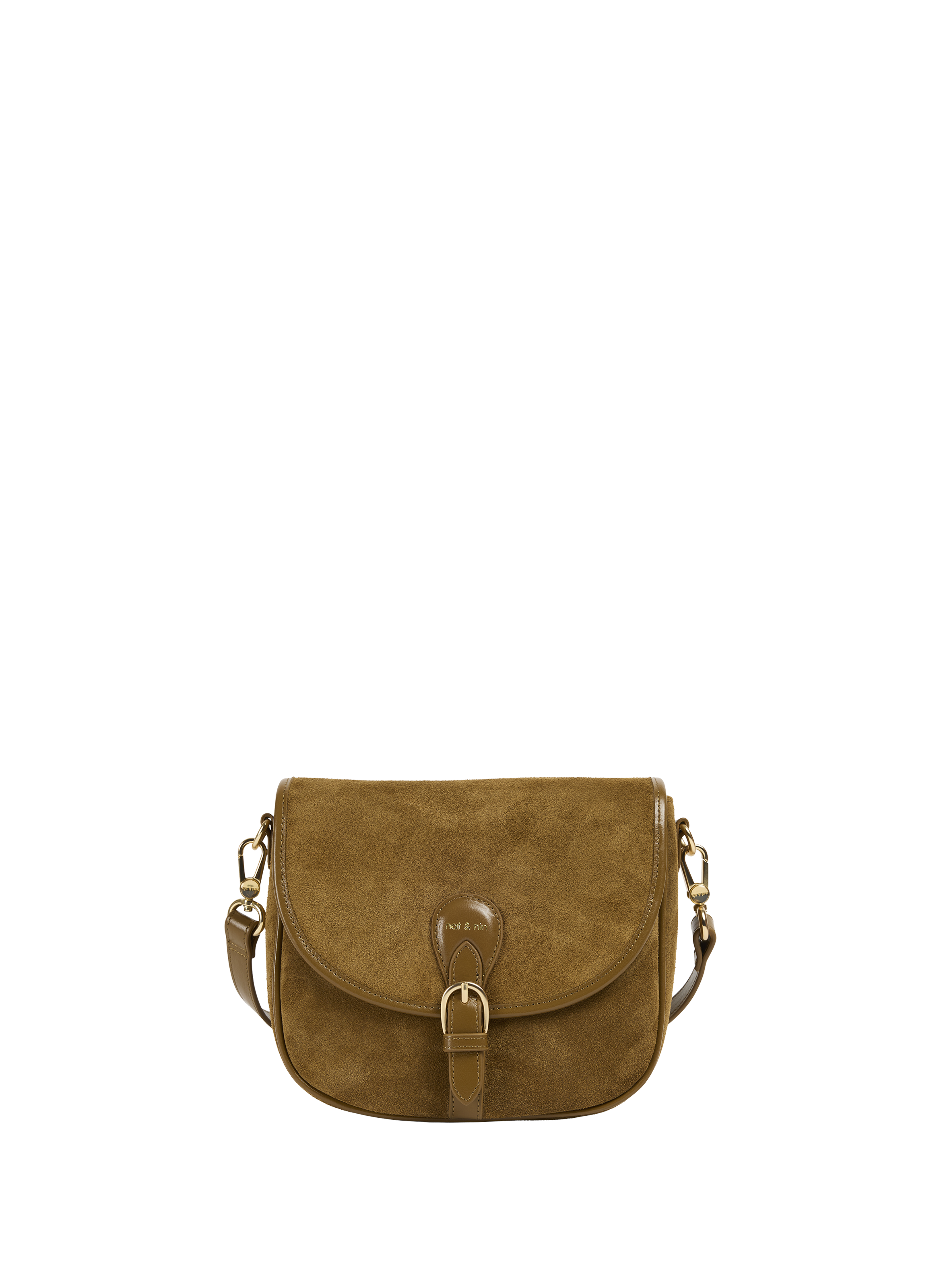 NAT & NIN Olivia leather messenger bag Brown