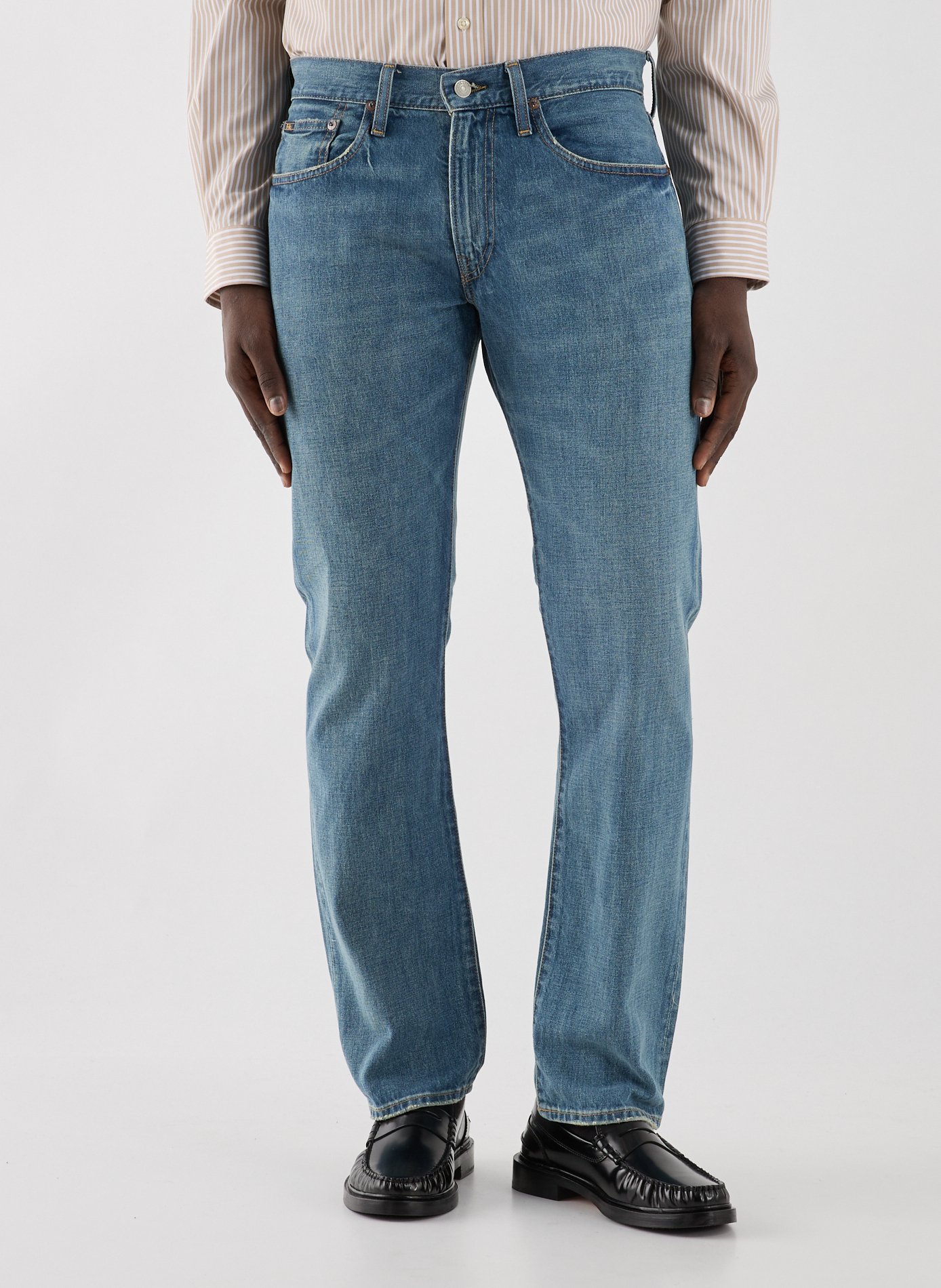 Jean cinq poches en coton POLO RALPH LAUREN Bleu