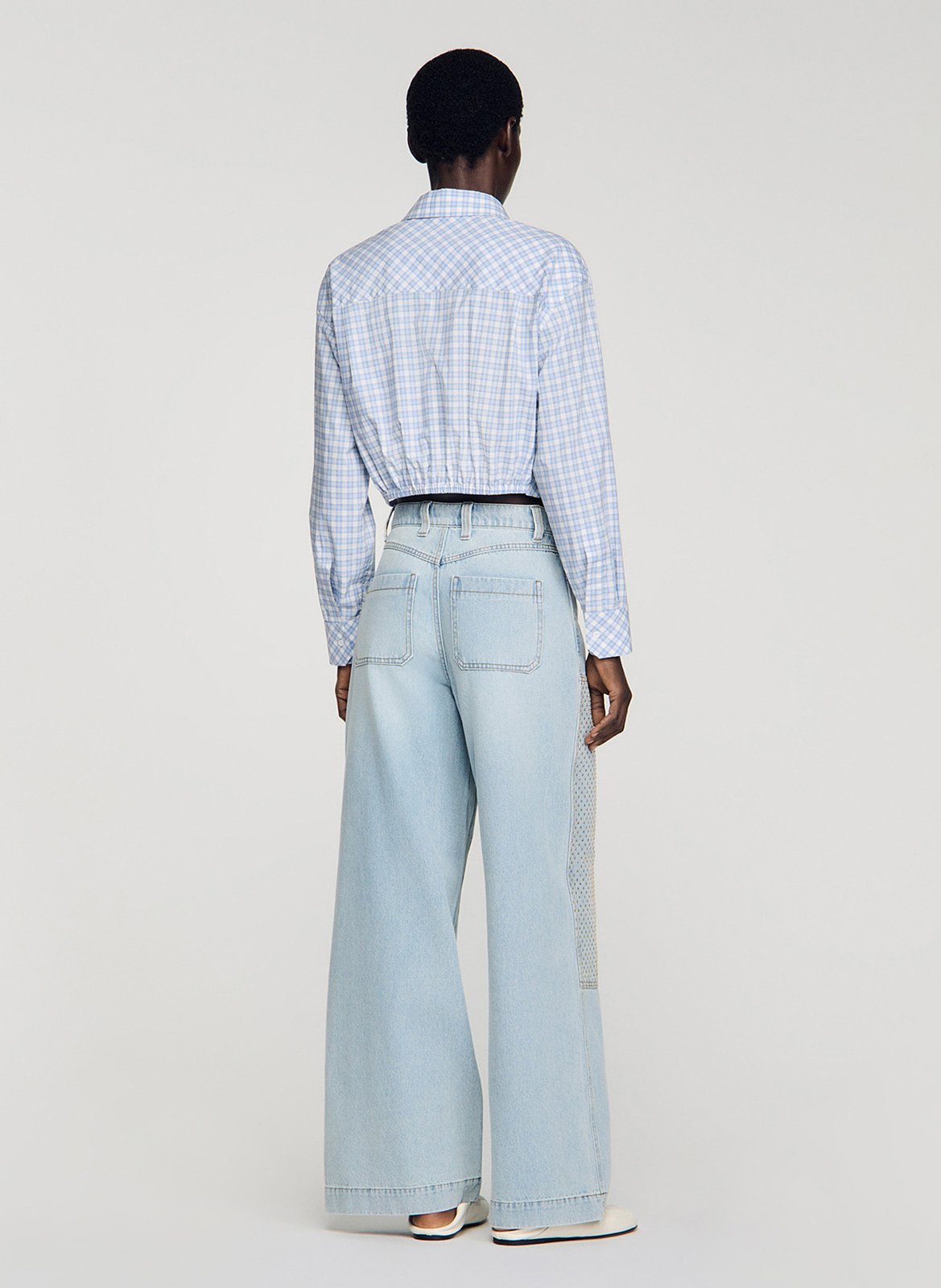 Jean large SANDRO Bleu