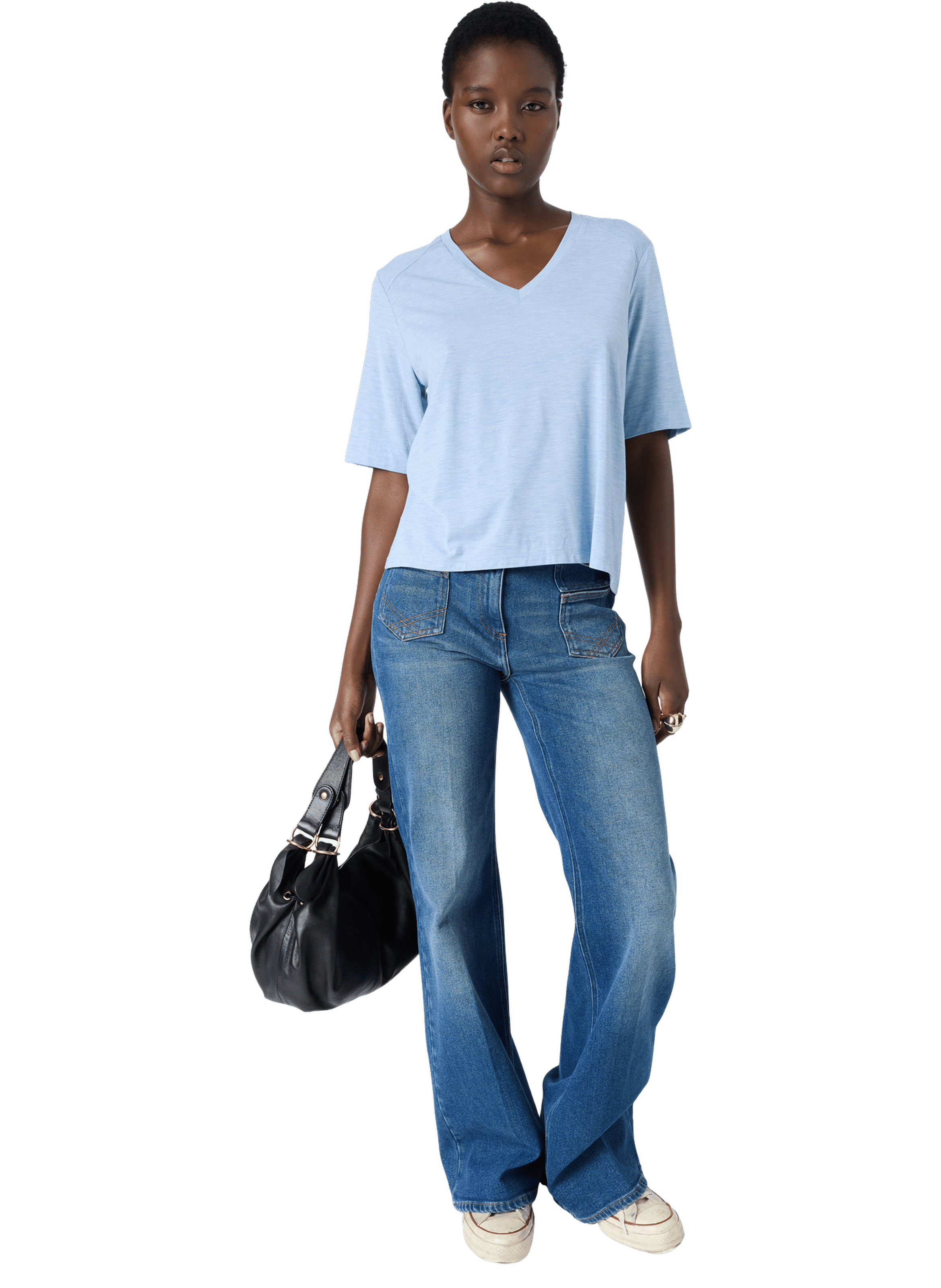 T-shirt v fluide - malvine GERARD DAREL Bleu