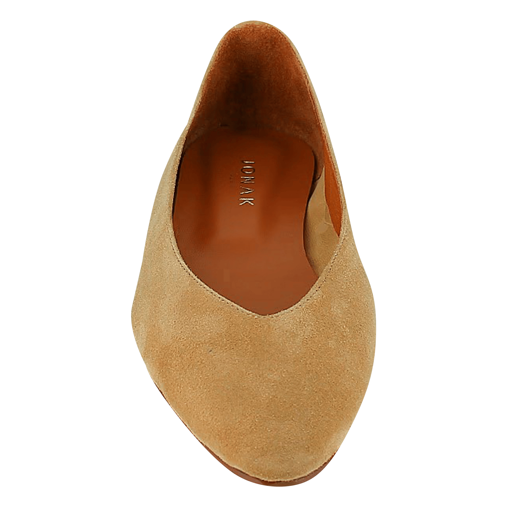 Ballerines en cuir velours Dassus JONAK Beige