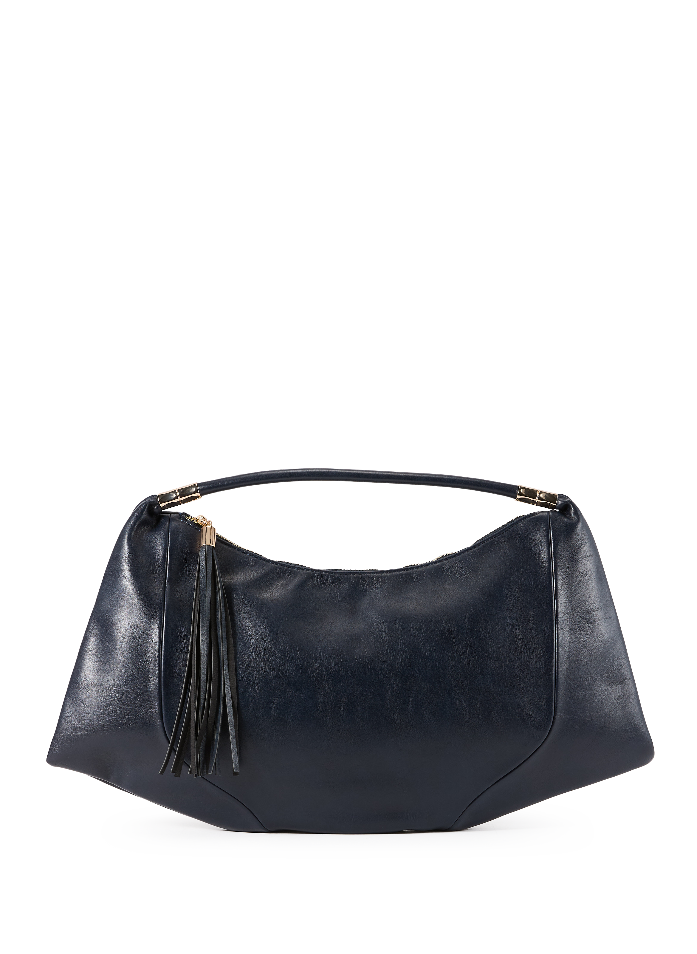 Handbag Hobo with Pompom AU PRINTEMPS PARIS Blue