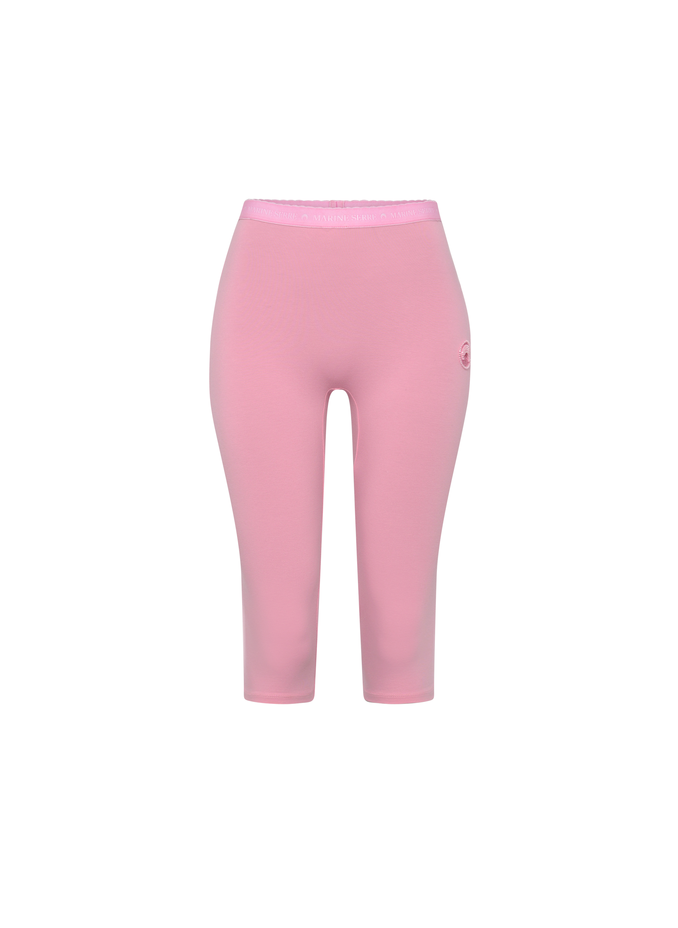 Pearl logo jersey capri MARINE SERRE Pink