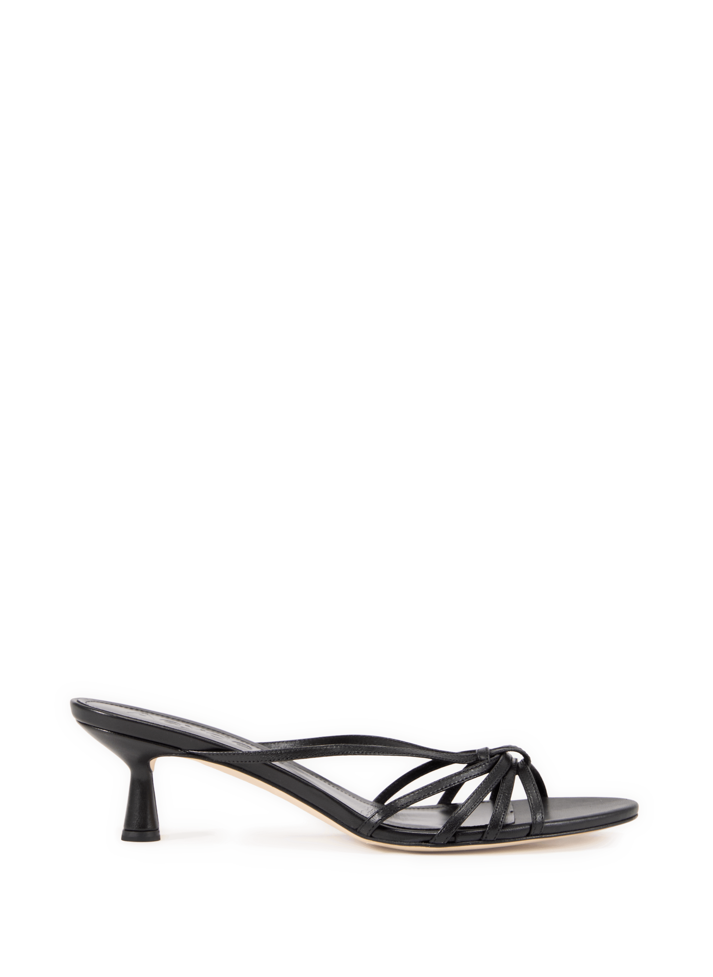 Heeled leather mules AEYDE Black