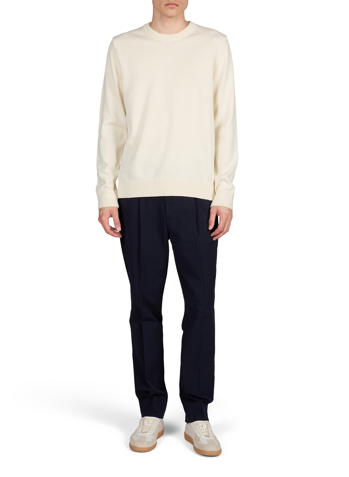 Pull Hoton en coton AU PRINTEMPS PARIS Beige