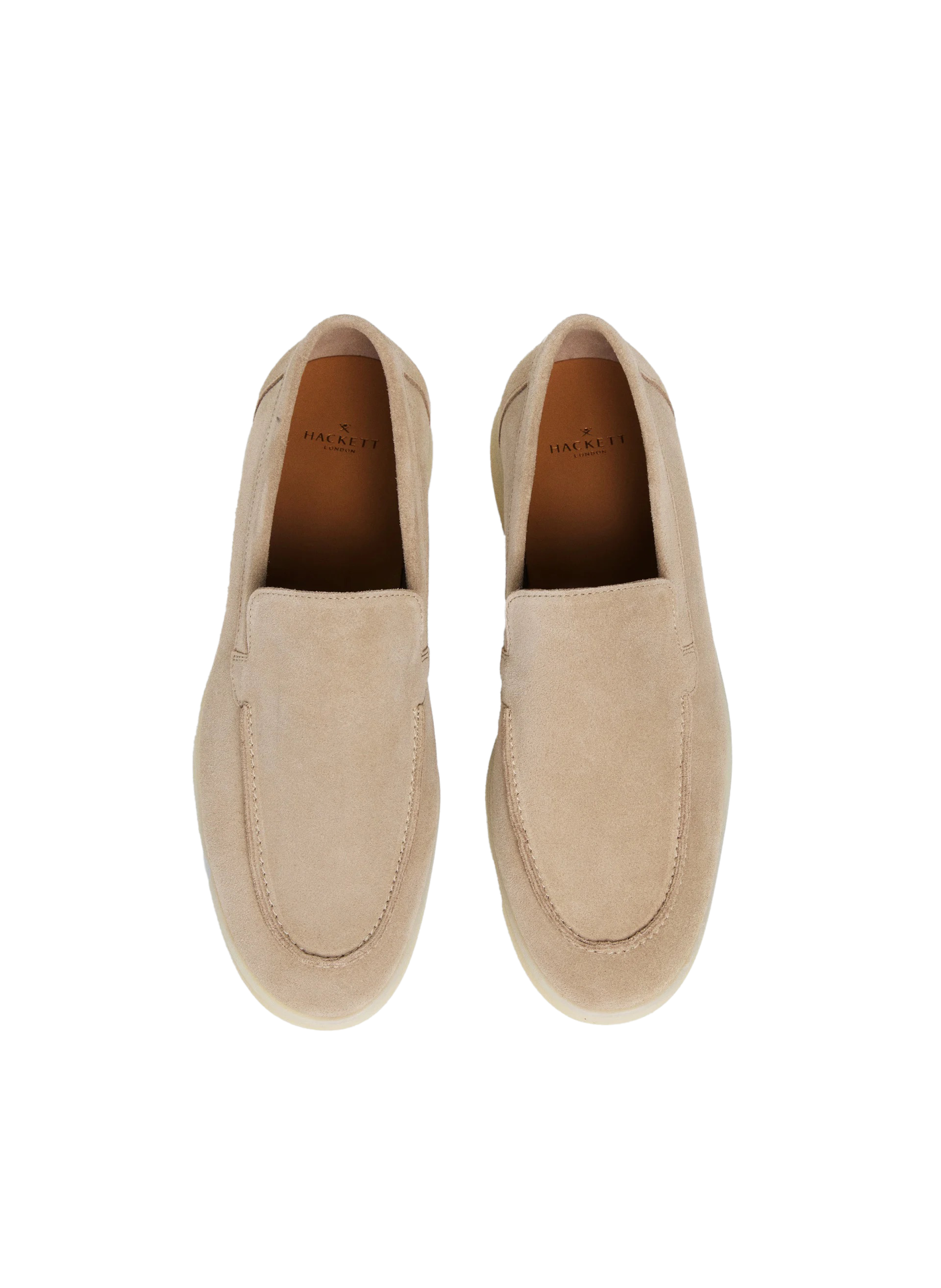 Mocassins en cuir daim HACKETT Beige